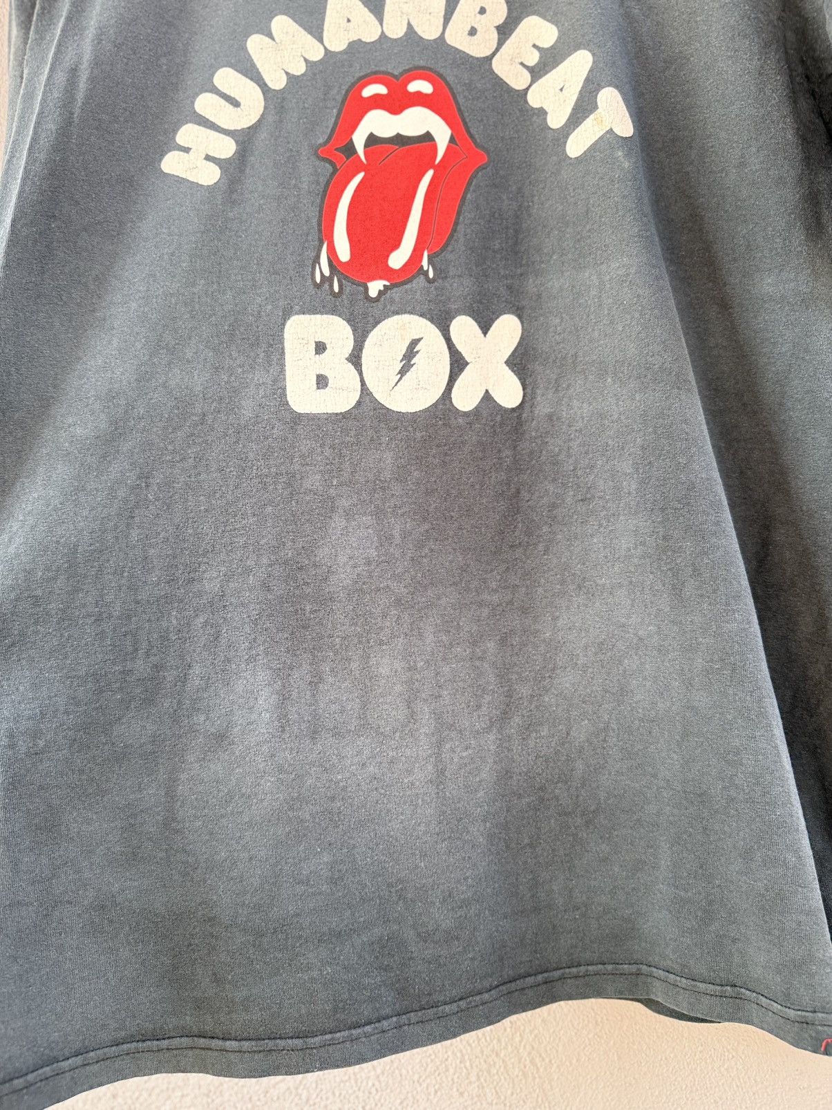 Band Tees Thrashed Vintage Rolling Stone Humanbeat Box Tek One Grunge Size US XL / EU 56 / 4 - 7 Thumbnail
