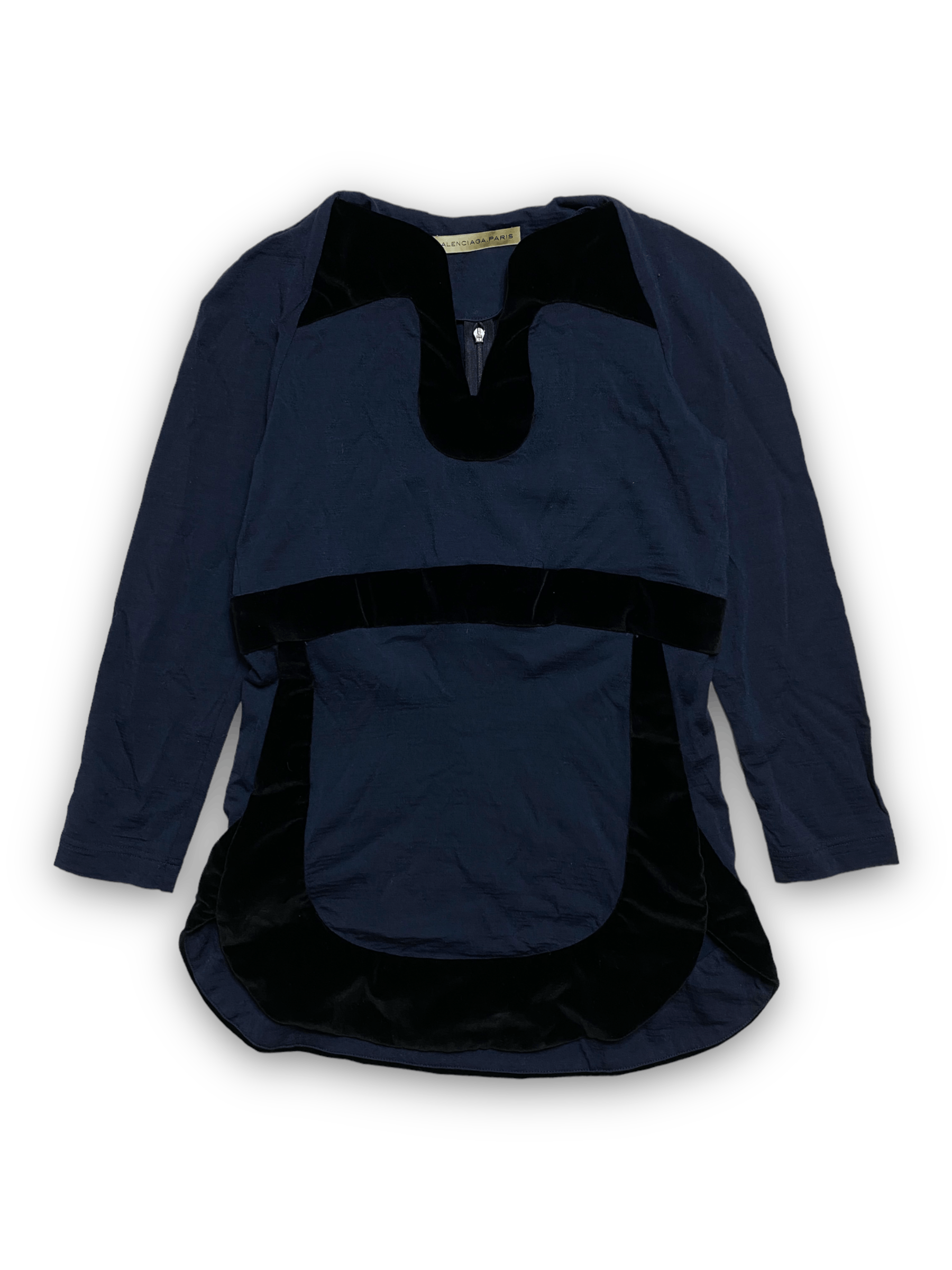 Balenciaga × Designer Balenciaga wool black luxury premium rare top tee designer Size S / US 4 / IT 40 - 1 Thumbnail