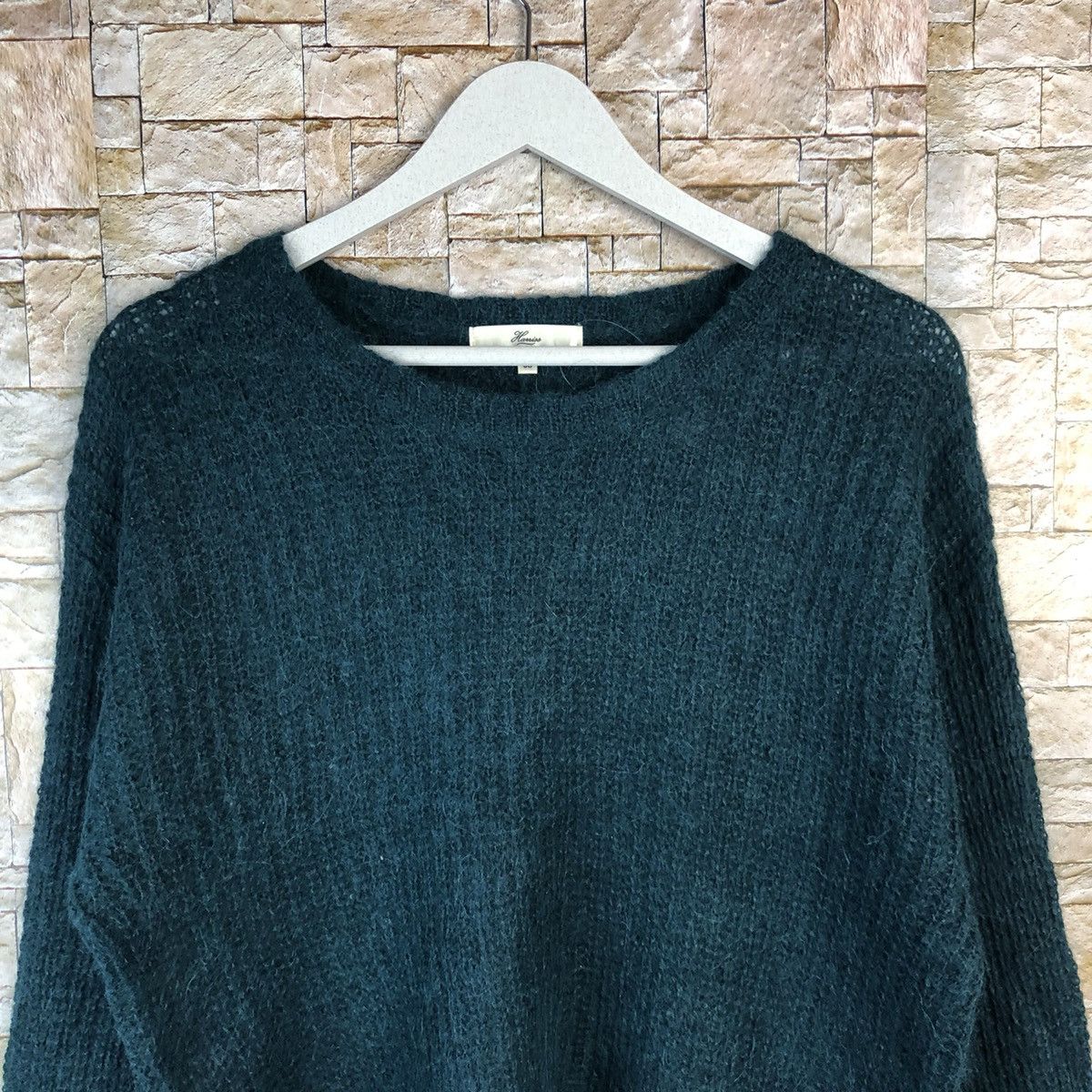 Homespun Knitwear × Japanese Brand Hanis Paris Green Knitwear #A1222 Size XS / US 0-2 / IT 36-38 - 5 Thumbnail