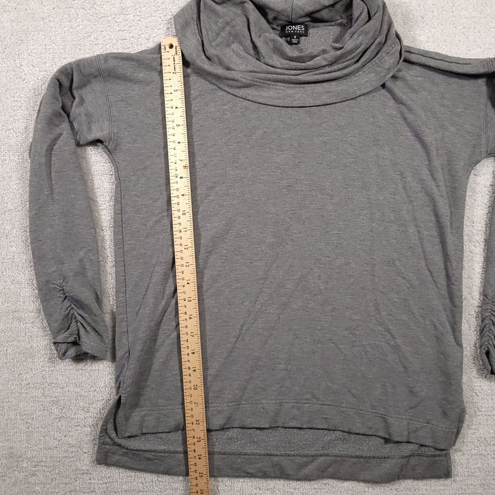 Jones New York Jones New York Sweater Women's Small Gray Cowl Neck Long Sleeve Pullover Size S / US 4 / IT 40 - 6 Thumbnail
