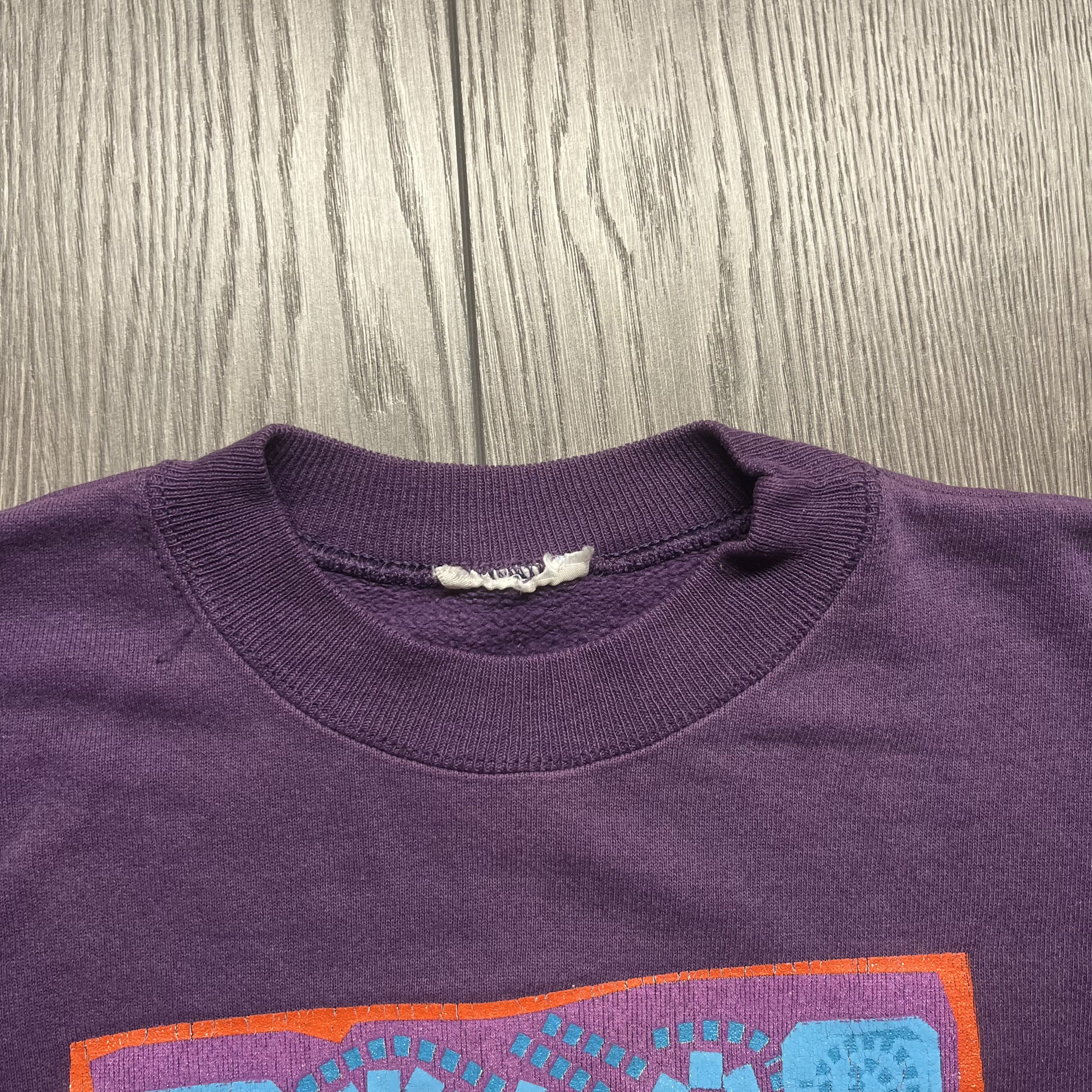 Vintage Vintage San Fransisco 1990s Art Sweatshirt Large Purple Size US L / EU 52-54 / 3 - 4 Thumbnail