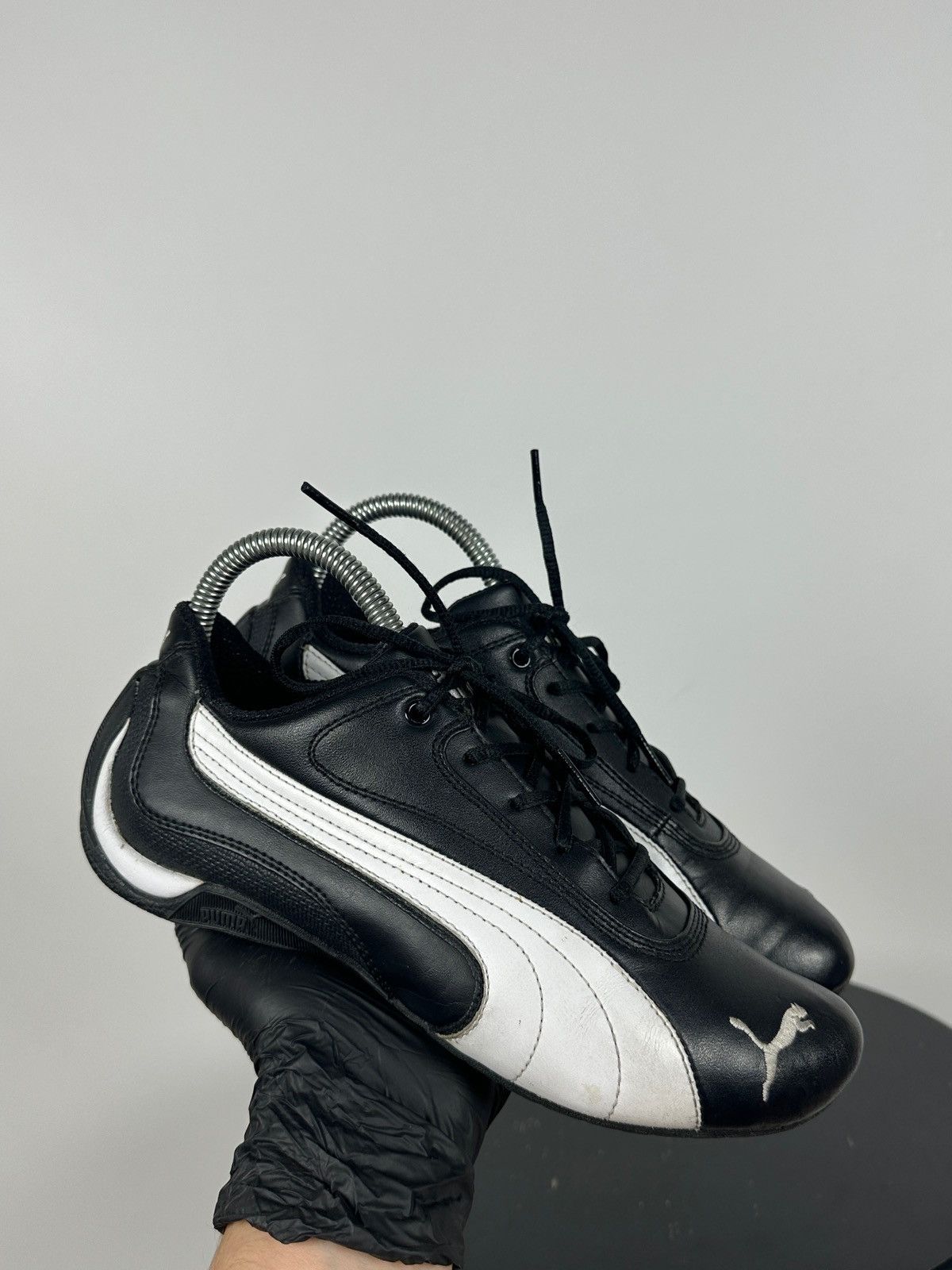 Puma Vintage Puma Speedcat Black/White Leather Y2K Sneakers Size US 5 / IT 35 - 1 Thumbnail