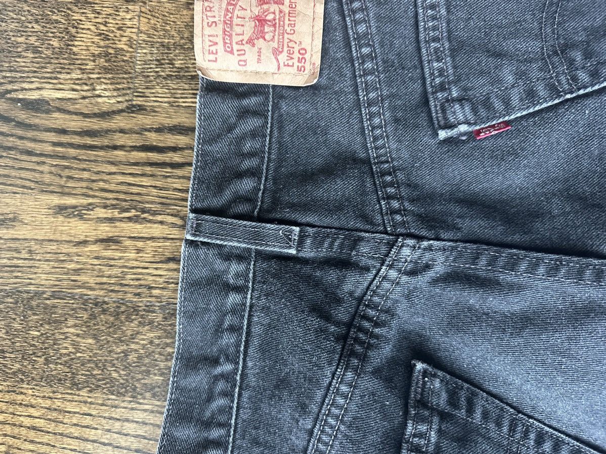 Levi's × Levi's Vintage Clothing × Vintage Levi’s Black Denim Shorts Size US 36 / EU 52 - 5 Thumbnail