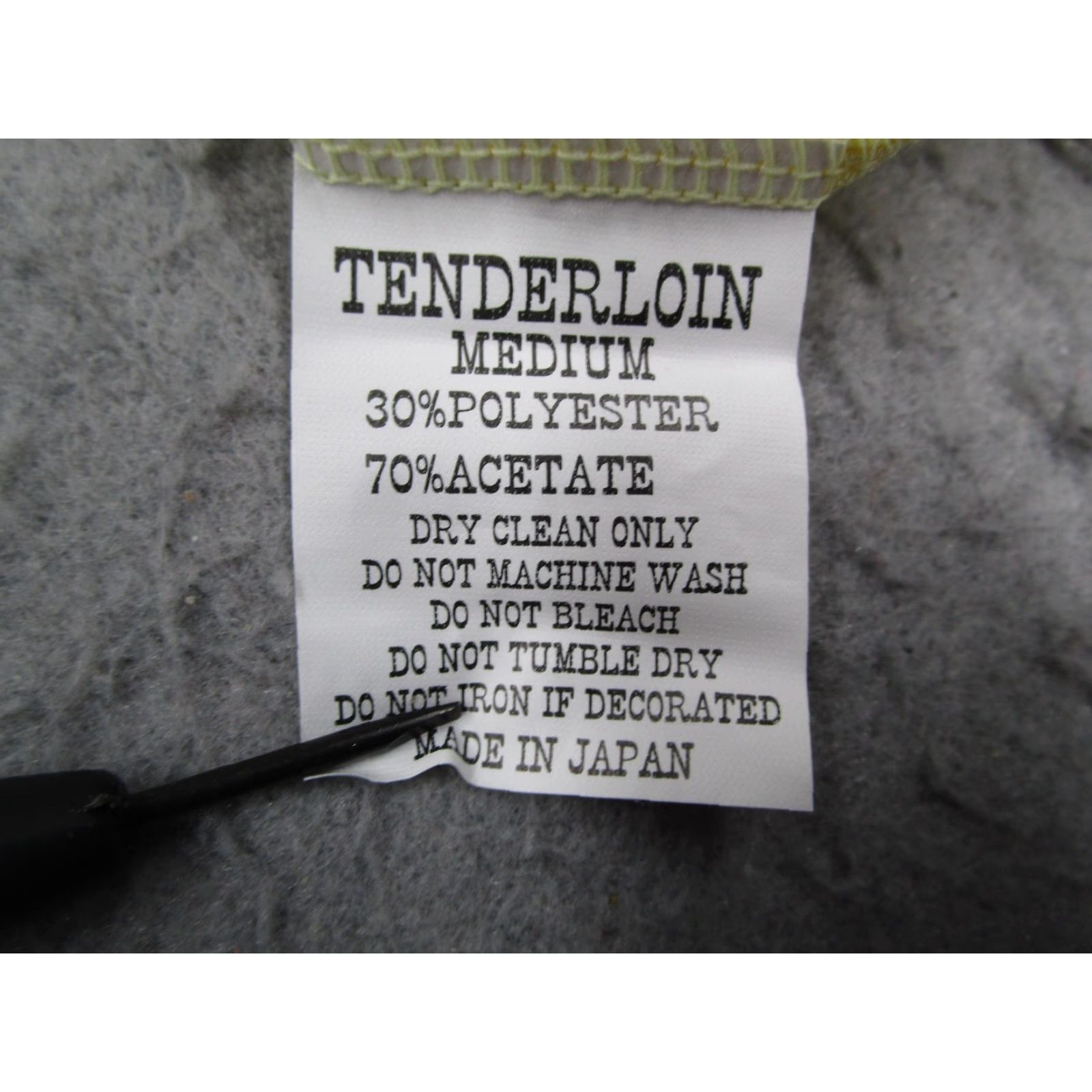 Tenderloin Tenderloin Polo Shirt Mens Medium Lemon Yellow Retro Kseven Embroidered Japan Size US M / EU 48-50 / 2 - 5 Thumbnail