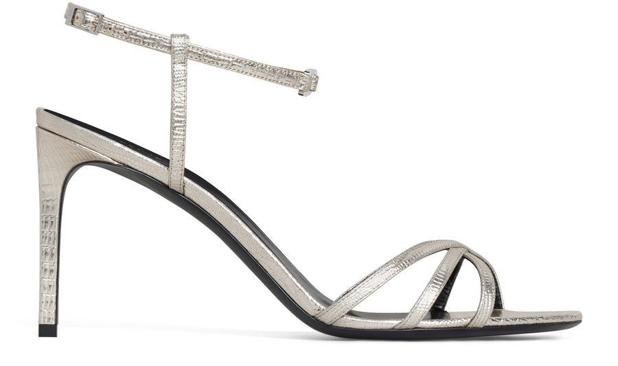 Celine Celine Soir in Lizard Stamped Metalized Calfskin Size US 5 / IT 35 - 1 Thumbnail