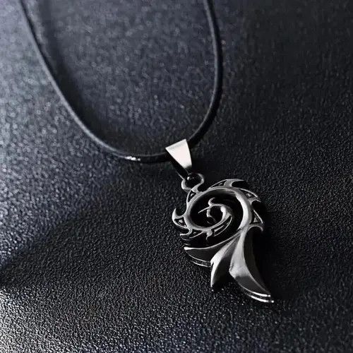 VIBE Cool Leather Chain Pendant Necklace Size ONE SIZE - 3 Thumbnail