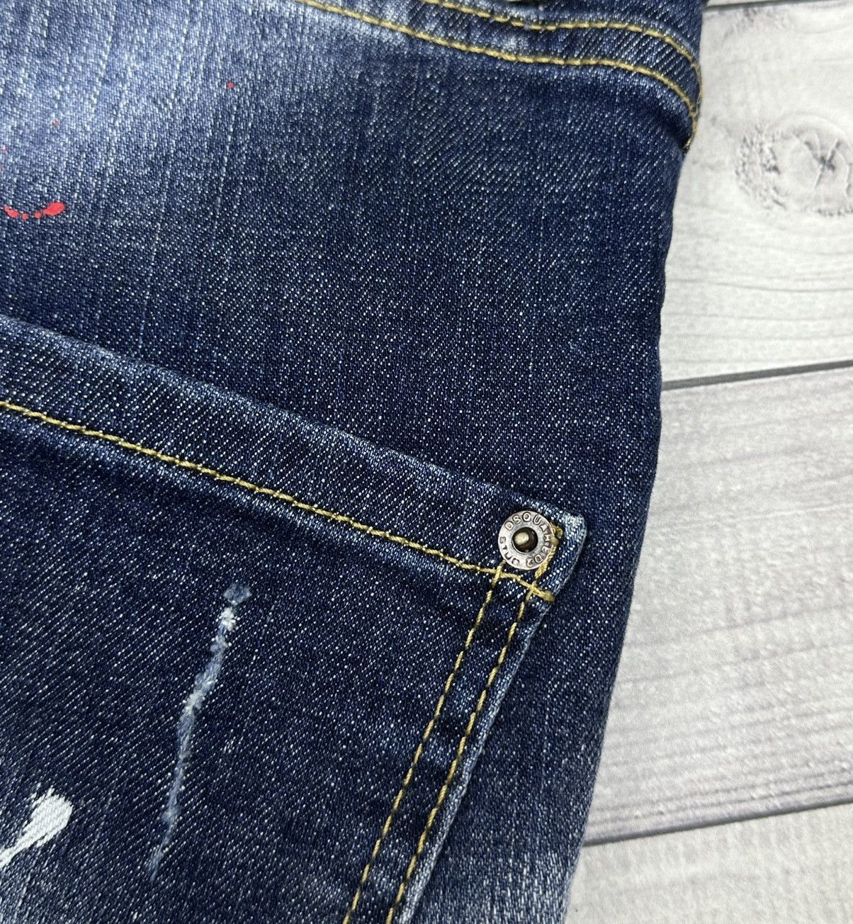 Dsquared2 Dsquared 2 Denim Shorts Size 48 ( M) With Scuffs and Paint Size US 32 / EU 48 - 8 Thumbnail