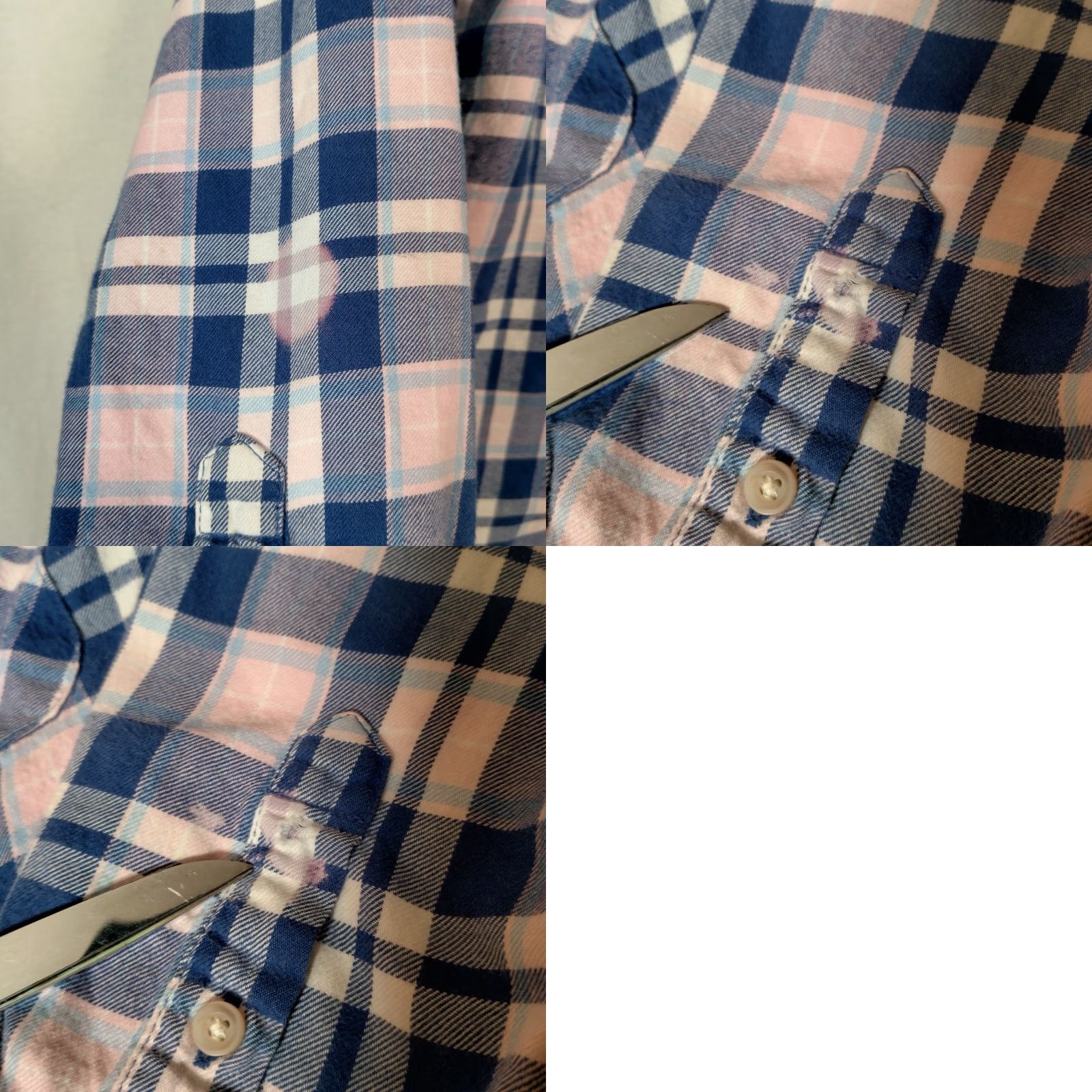 Vintage VINTAGE L.L. Bean Flannel Shirt Women PXXS Petite Pink Blue Plaid Workwear read Size XXS / US 00 / IT 34 - 11 Thumbnail