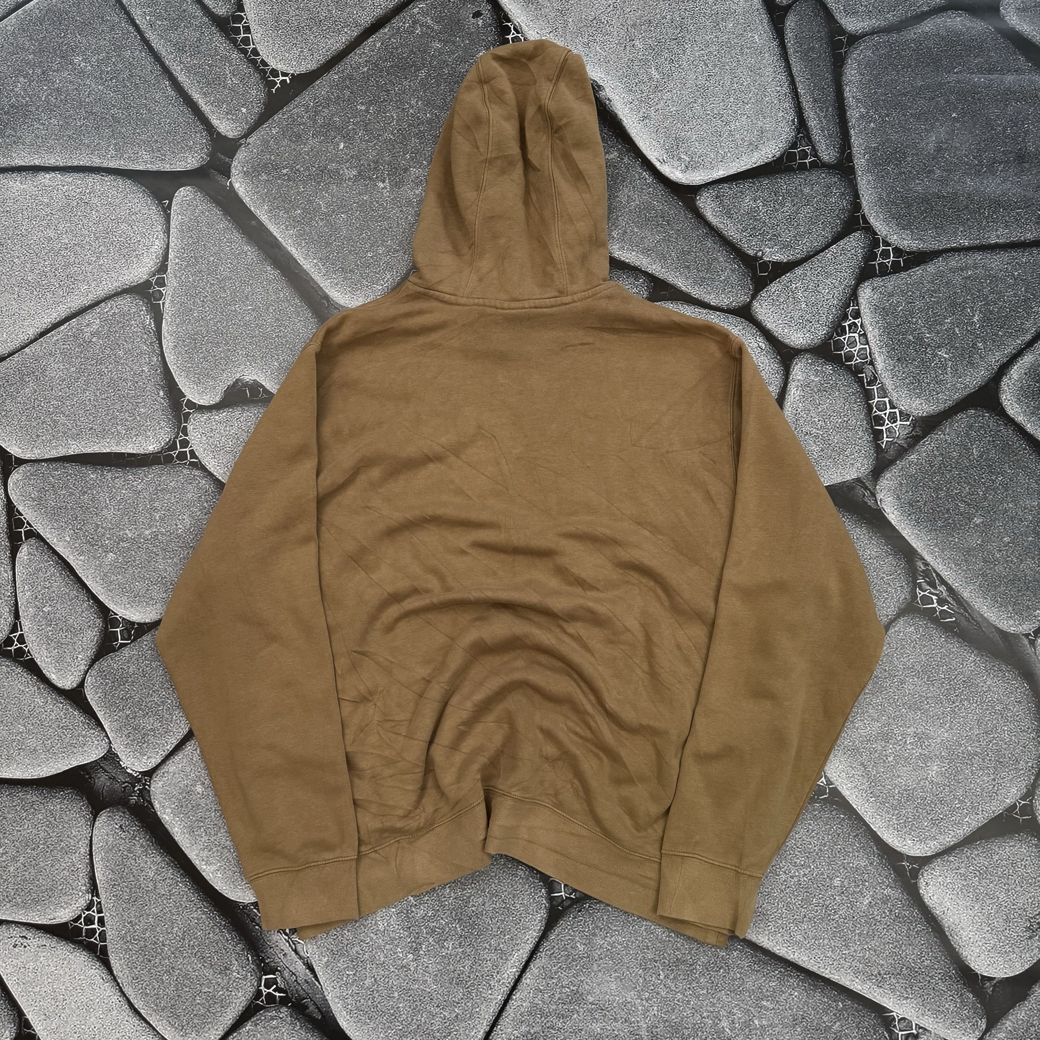 Nike NIKE OVERSIZED BROWN BASIC HOODIE VINTAGE Size US XL / EU 56 / 4 - 4 Thumbnail