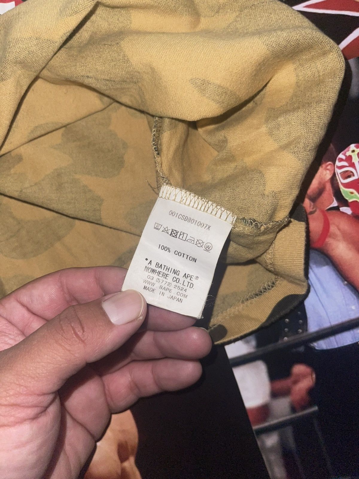 Bape Bape 1st Camo Shark Tee Yellow (M) Size US M / EU 48-50 / 2 - 6 Thumbnail