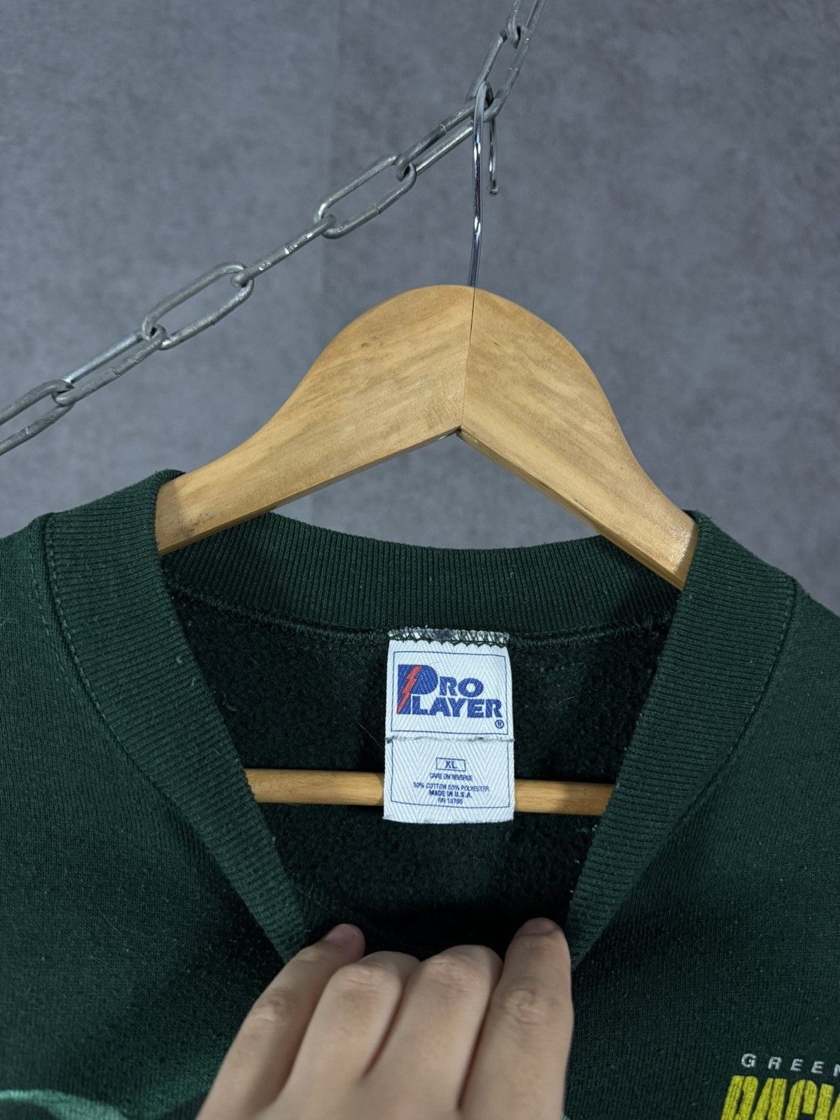 NFL Green Bay Packers 1997 NFL vintage made in USA sweatshirt Size US XL / EU 56 / 4 - 5 Thumbnail