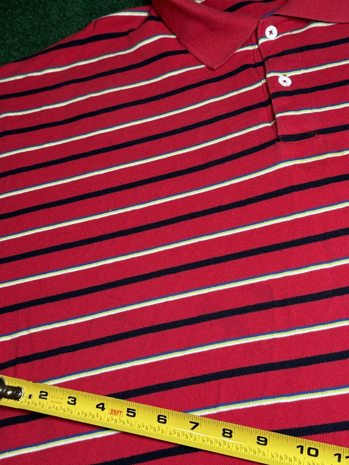 Southpole × Vintage Vintage Y2K Southpole Striped Red Mens 4XL Polo T Shirt Size US XXL / EU 58 / 5 - 7 Thumbnail