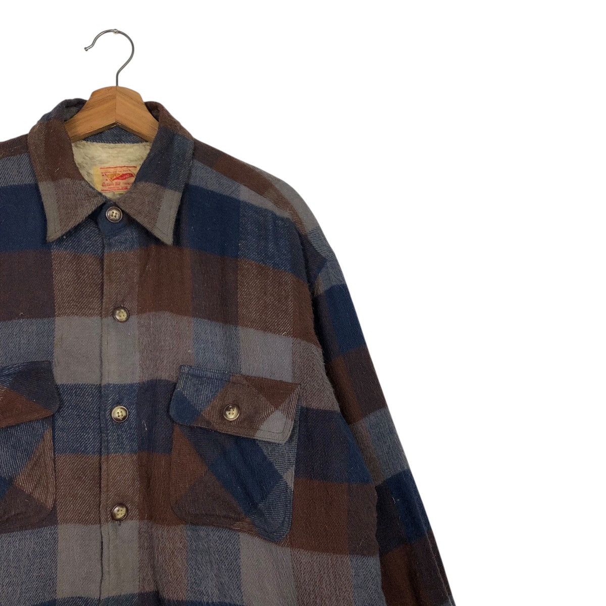 Japanese Brand 📌Vintage Wool Blanket Jacket Tartan Design Virgin Voyage Size US L / EU 52-54 / 3 - 7 Thumbnail