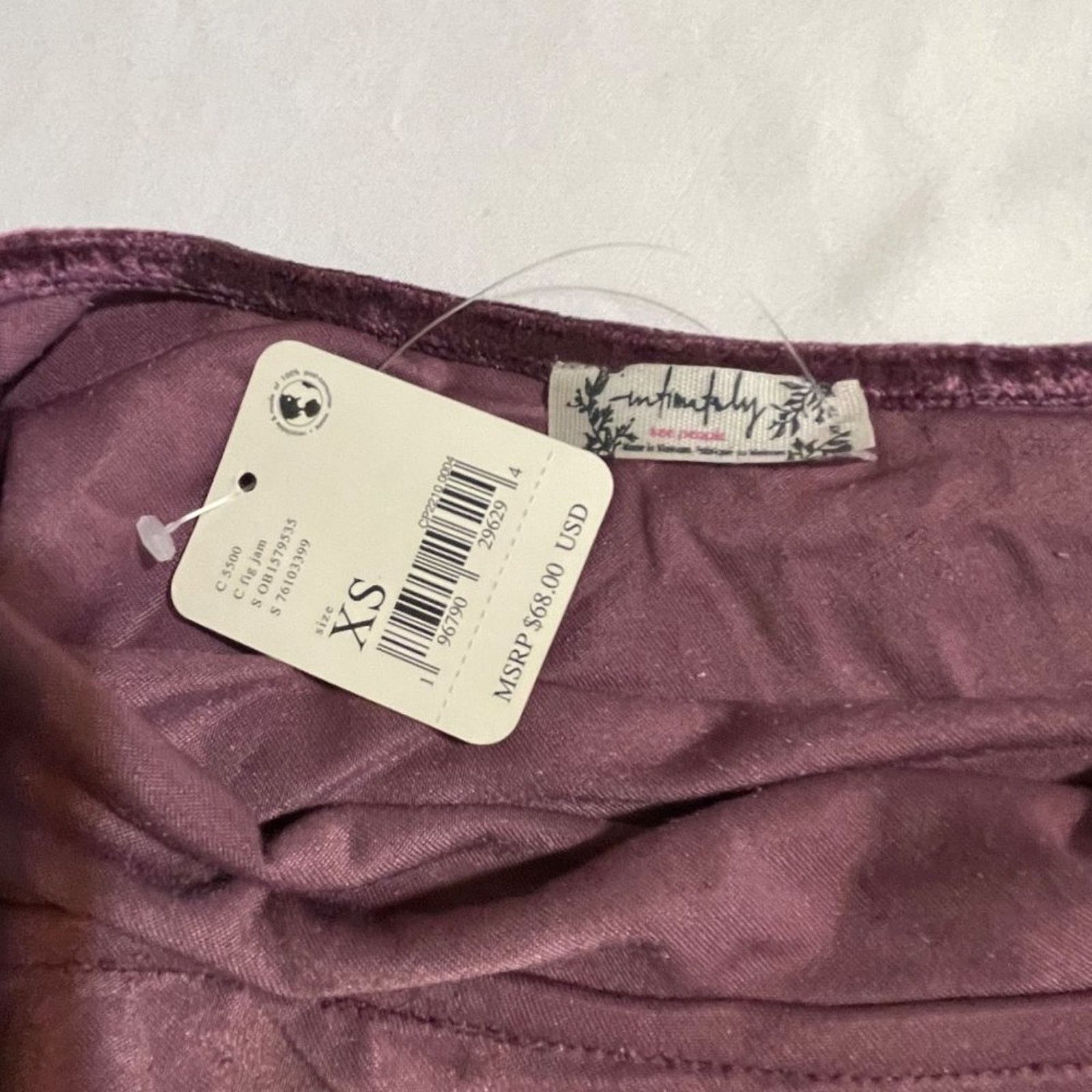 Free People Free People Intimates All Night Velvet Camisole Fig Jam XS Size XS / US 0-2 / IT 36-38 - 12 Thumbnail