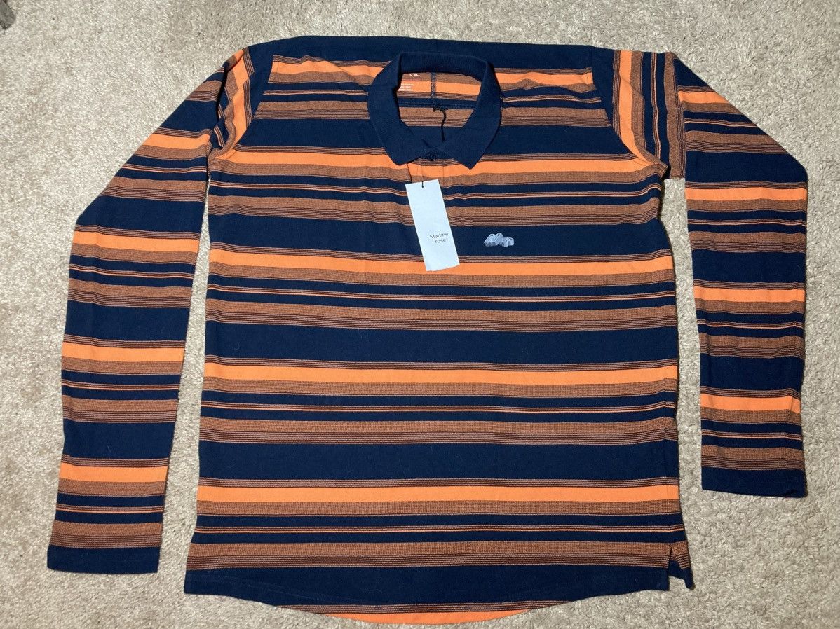 Martine Rose New AW23 Martine Rose Pulled Neck Polo Stretched Black 2023 Size US M / EU 48-50 / 2 - 2 Thumbnail