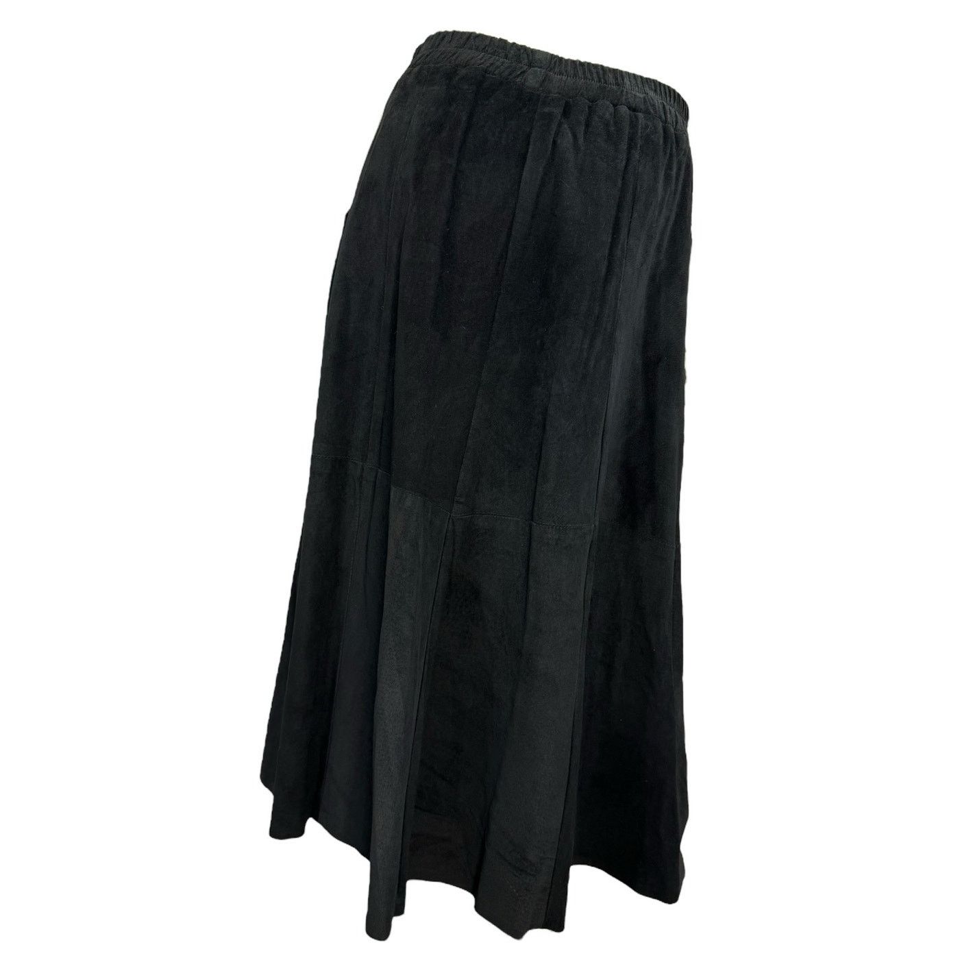 VTG Saks Fifth Avenue Patchwork Suede leather maxi Skirt L