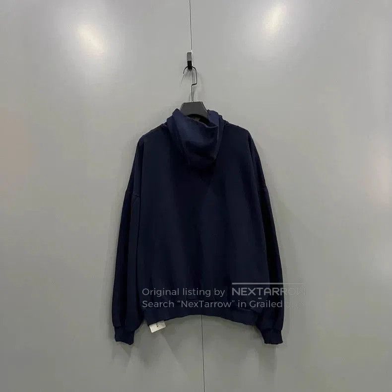 Balenciaga Balenciaga Navy Logo Print Hoodie. Size US M / EU 48-50 / 2 - 2 Thumbnail