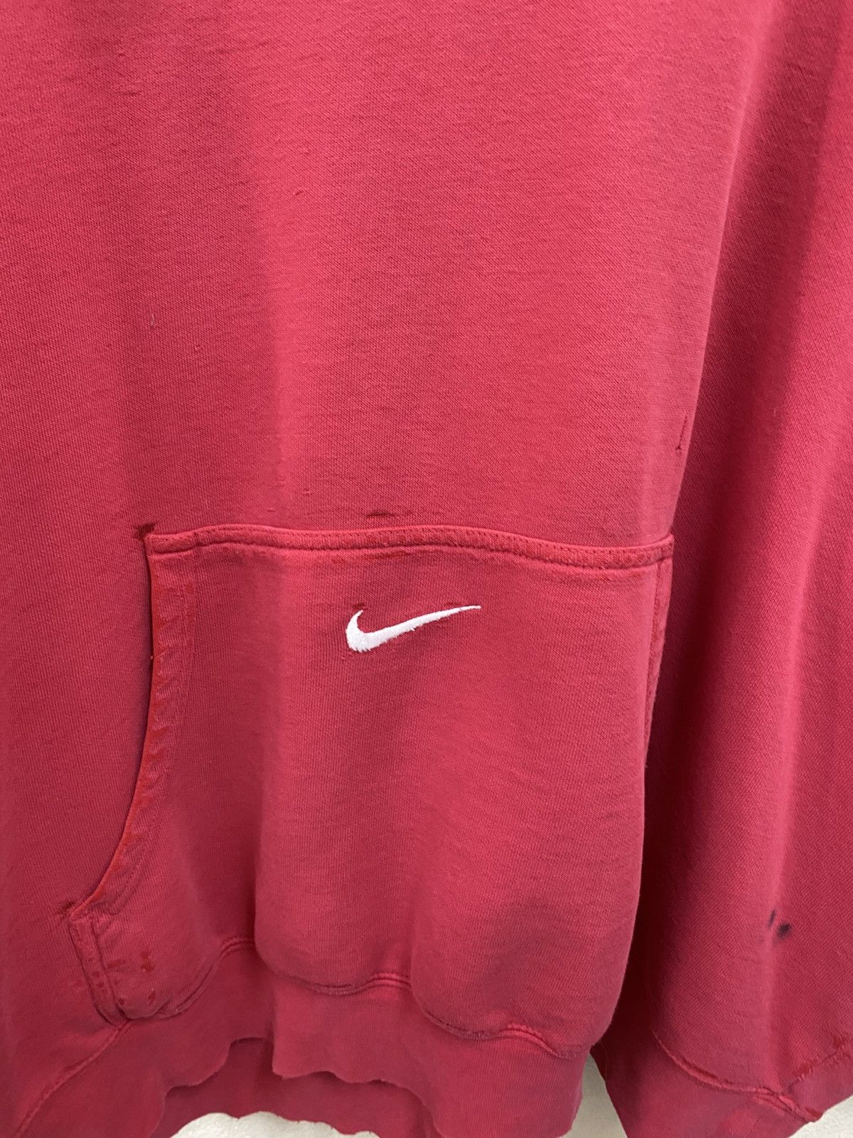 Nike Vintage Nike Hoodie Centre Pocket - Red Size US XXL / EU 58 / 5 - 6 Thumbnail