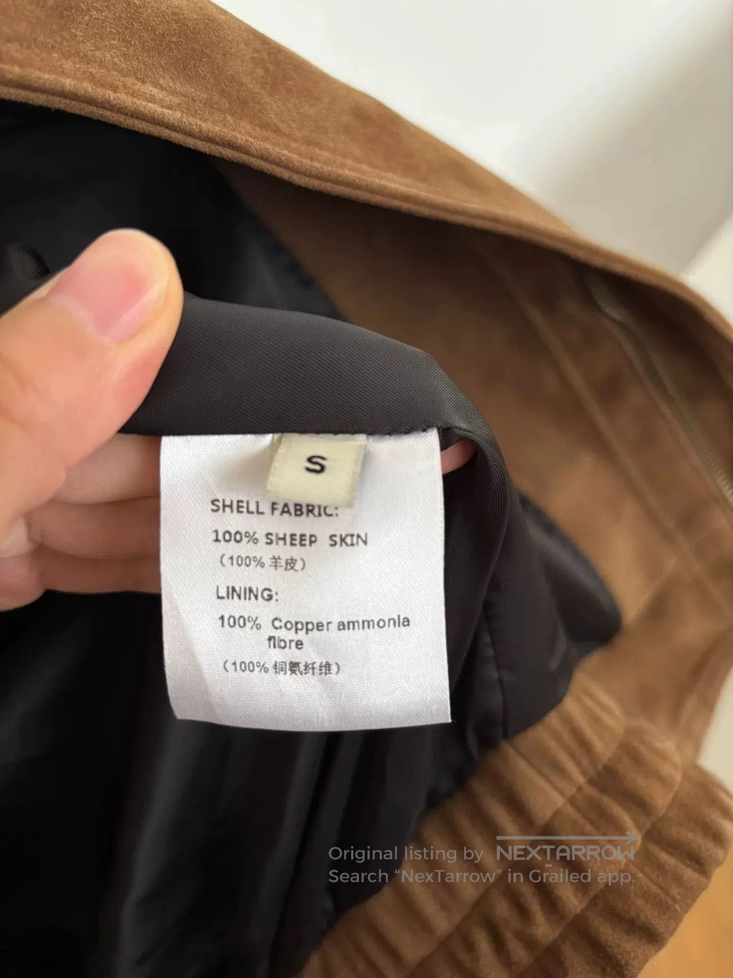 Other Brown Soft Sheepskin Suede Jacket. Size US S / EU 44-46 / 1 - 7 Thumbnail