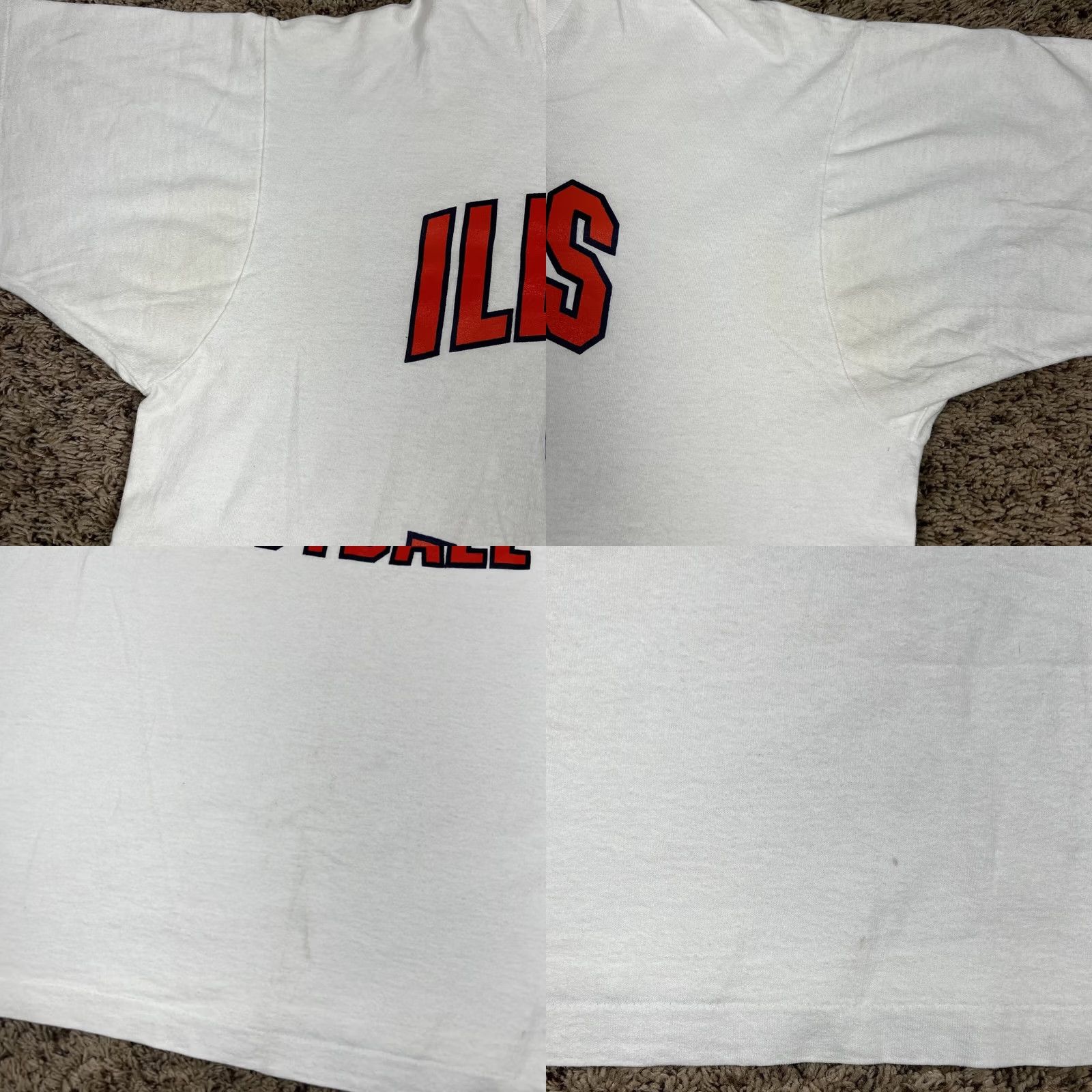 Fruit Of The Loom VINTAGE University Of Illinois Football Graphic White T-Shirt 2XL Mens Shirt Taylor? Size US XXL / EU 58 / 5 - 8 Thumbnail
