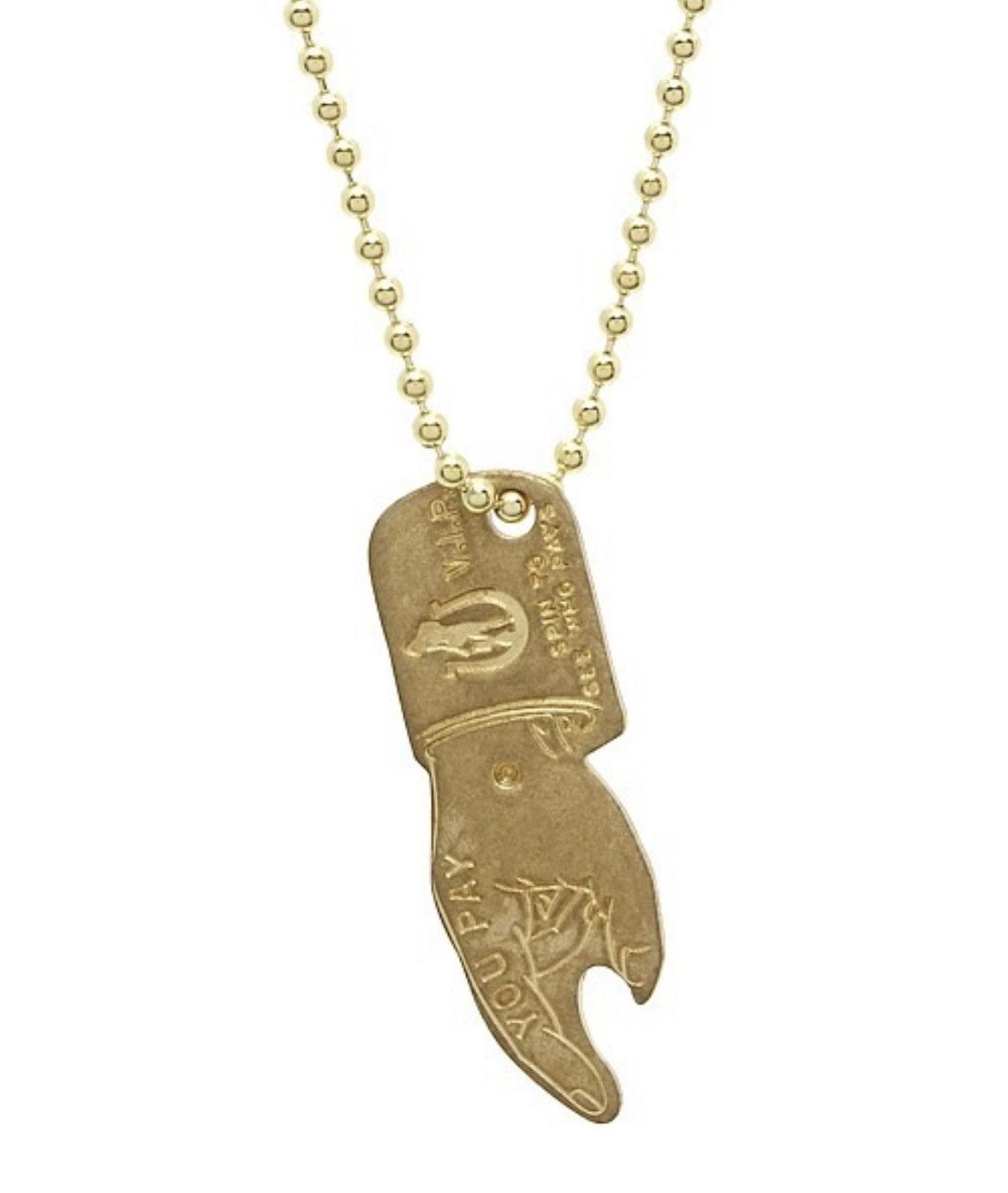Hysteric Glamour HYSTERIC GLAMOUR YOU PAY NECKLACE Size ONE SIZE - 3 Thumbnail
