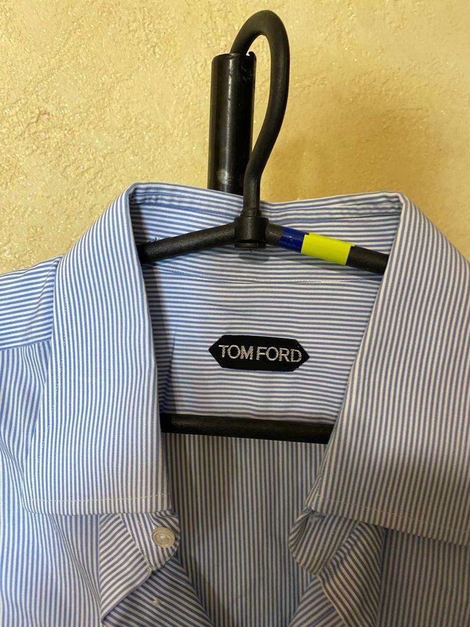 Tom Ford Tom Ford Blue Stripe Shirt 42/16 Size US M / EU 48-50 / 2 - 1 Thumbnail