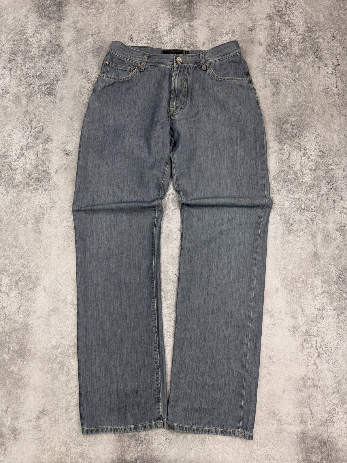 Corneliani Corneliani ID Men Luxury Denim Jeans Grey Cotton Size W34 Size US 34 / EU 50 - 4 Thumbnail