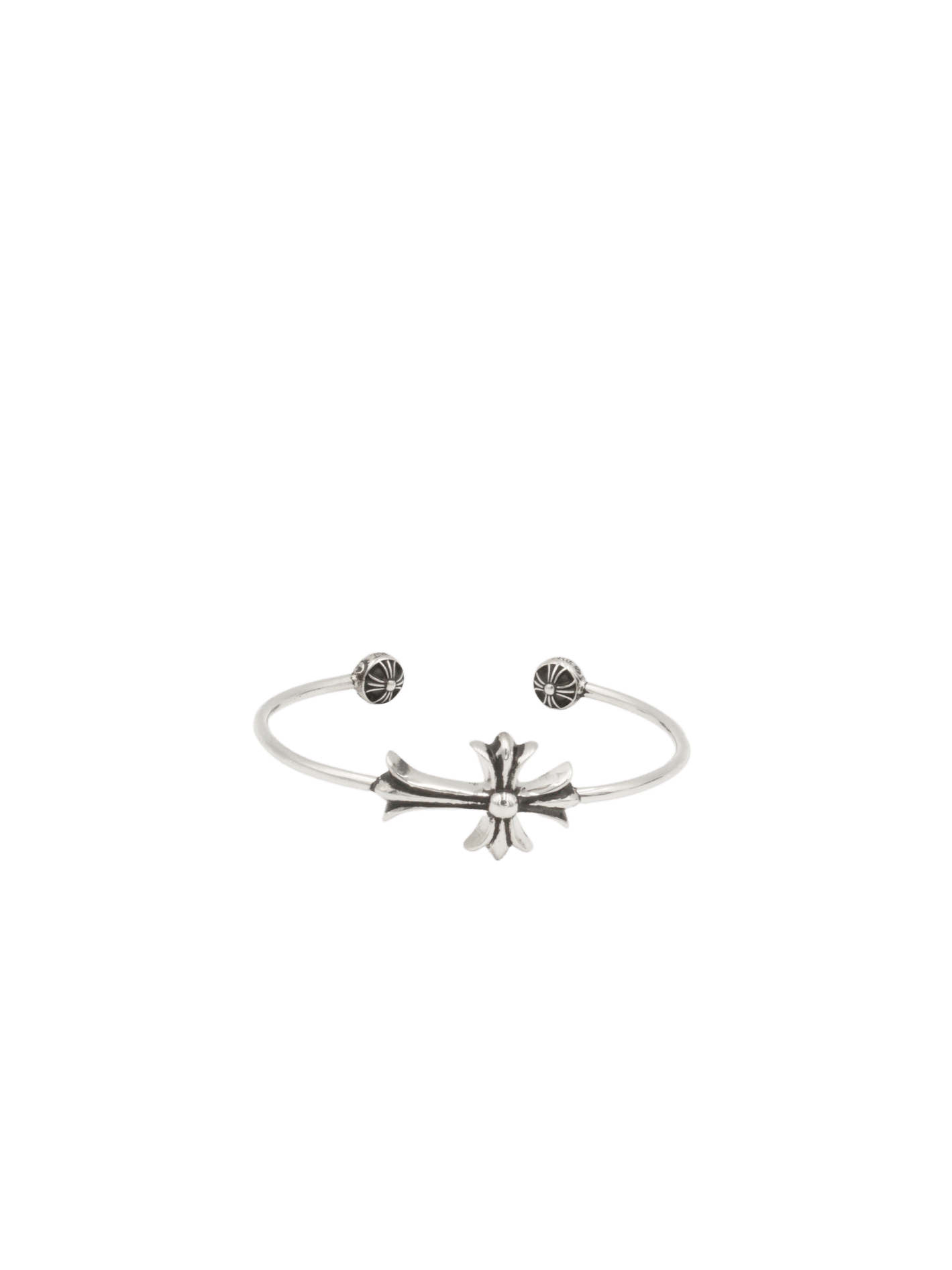Chrome Hearts Chrome Hearts 925 Silver Tiny Cross Cuff Bracelet Size ONE SIZE - 1 Thumbnail