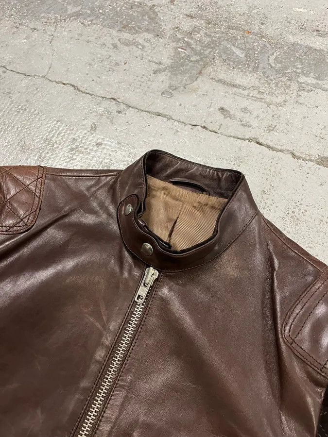 Acne Studios AW2011 Acne Padded Multi-Zips Biker Brown Leather Jacket Size US S / EU 44-46 / 1 - 4 Thumbnail