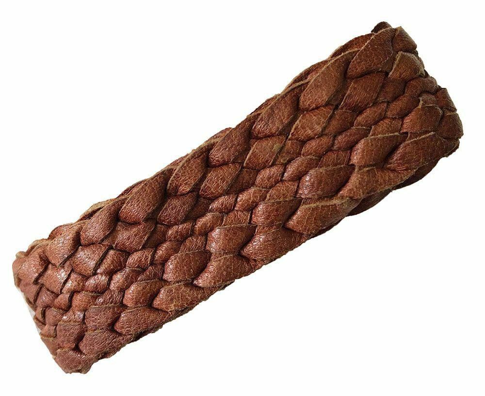 Designer New Brown Leather Hand Made Bracelet Size ONE SIZE - 3 Thumbnail