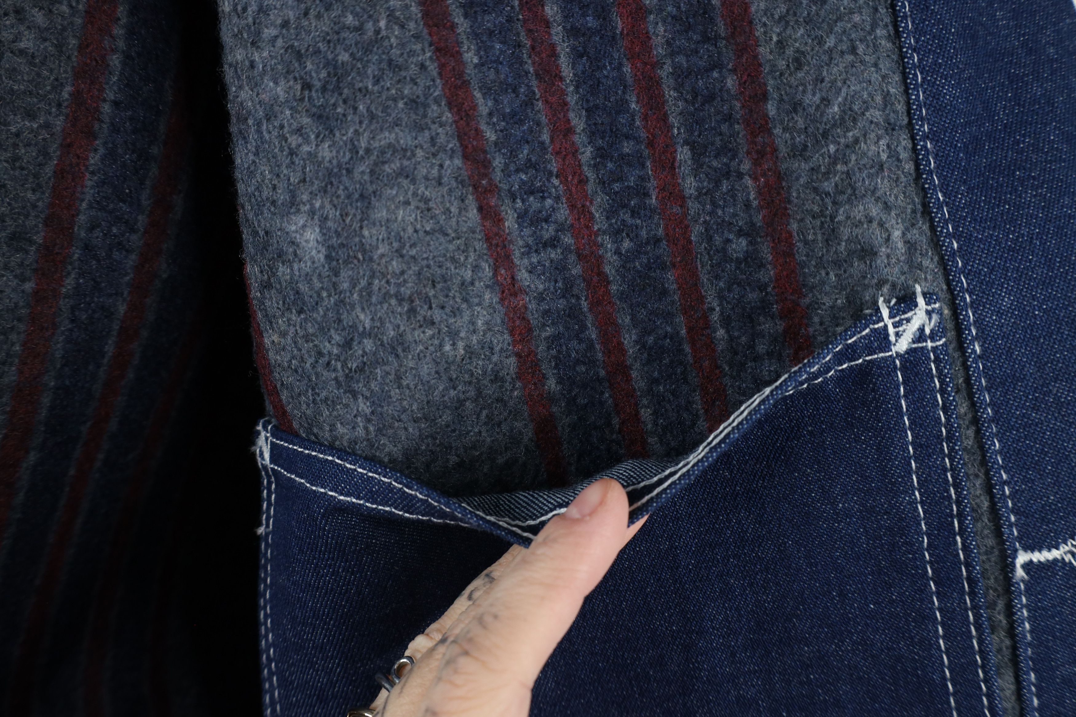 Dickies × Vintage Vintage 90s Dickies Blanket Lined Denim Chore Barn Jacket Size US L / EU 52-54 / 3 - 10 Thumbnail