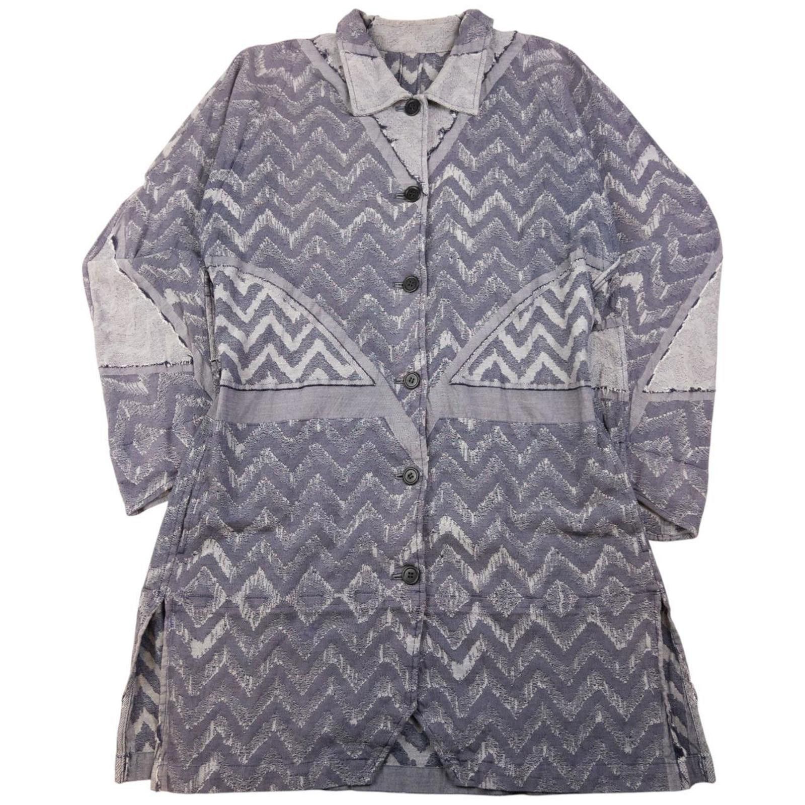 Issey Miyake Vintage A-POC By Issey Miyake Zig Zag Button Jacket Womens L Size US L / EU 52-54 / 3 - 1 Thumbnail