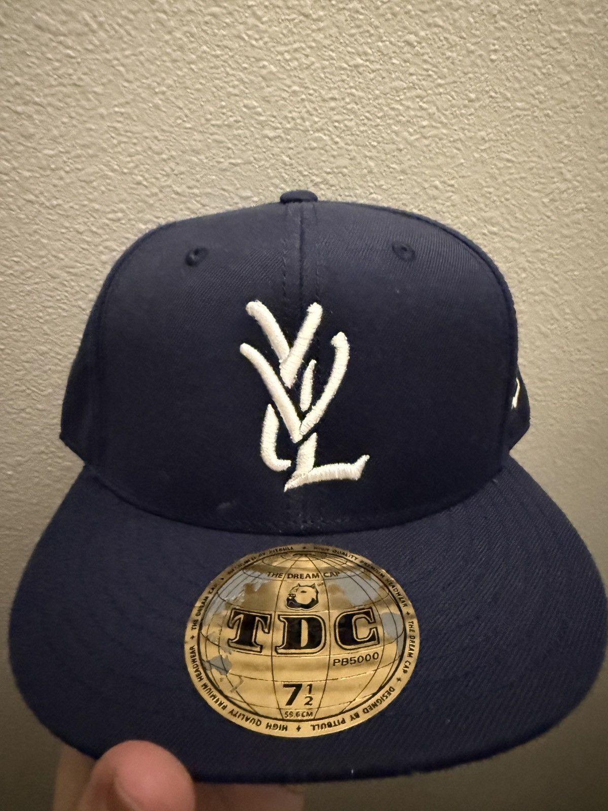 Playboi Carti Yvl fitted hat navy blue Size ONE SIZE - 1 Thumbnail