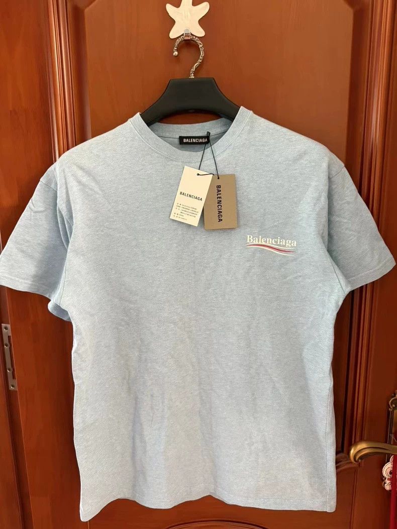 Balenciaga Balenciaga Blue Coke Short Sleeve XXS - dmc Size US XXS / EU 40 - 1 Thumbnail