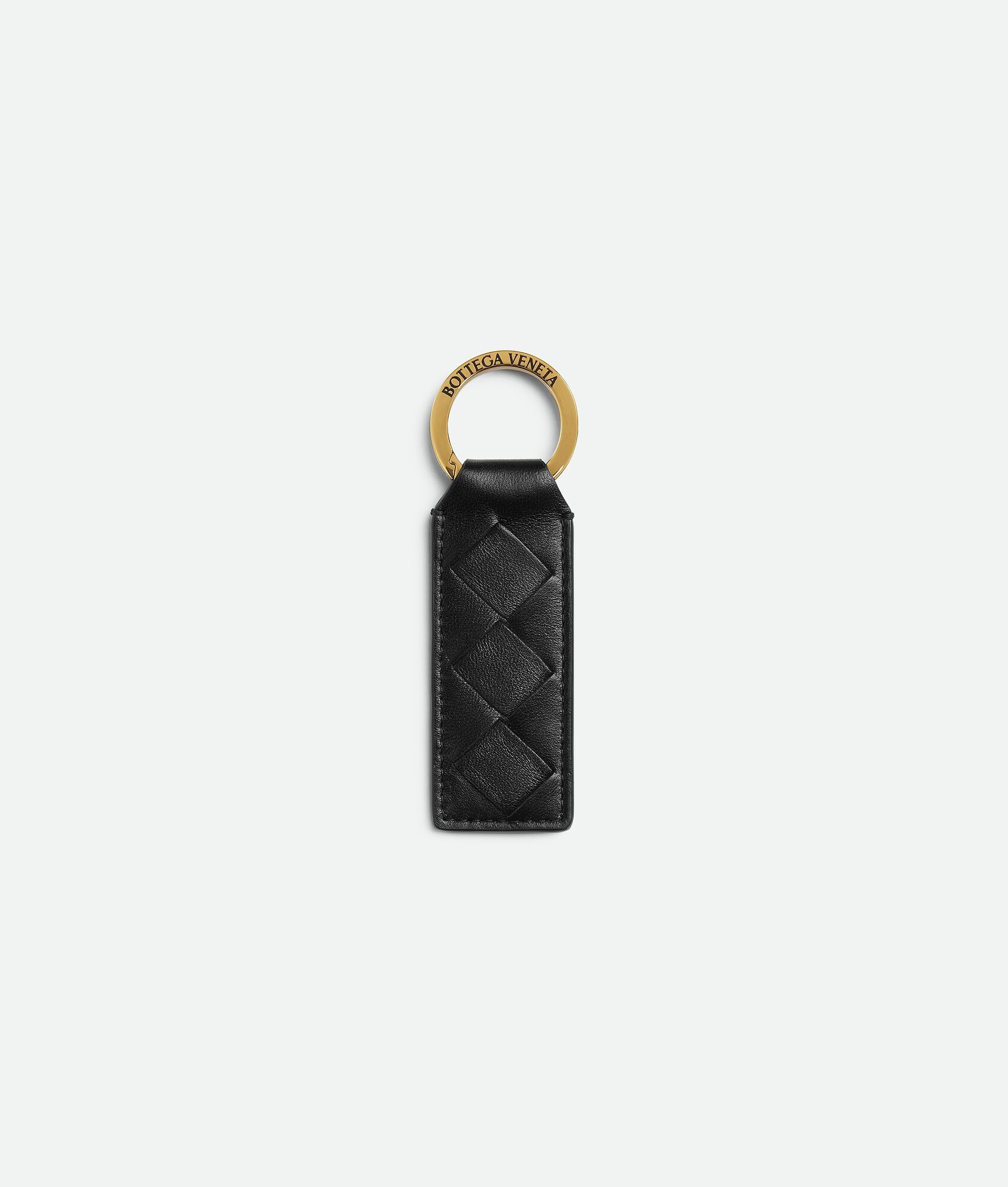 Bottega Veneta o1lf3ng10525 Size: OS / Tab Key Ring in Black Size ONE SIZE - 1 Thumbnail