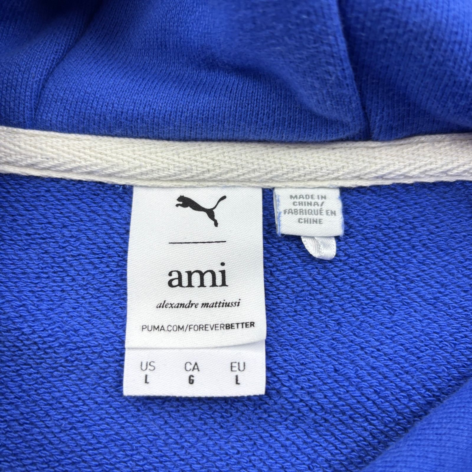 AMI × Puma Puma x AMI Alexandre Mattiusi Hoodie Heart Logo Blue Men's L Size US L / EU 52-54 / 3 - 5 Thumbnail