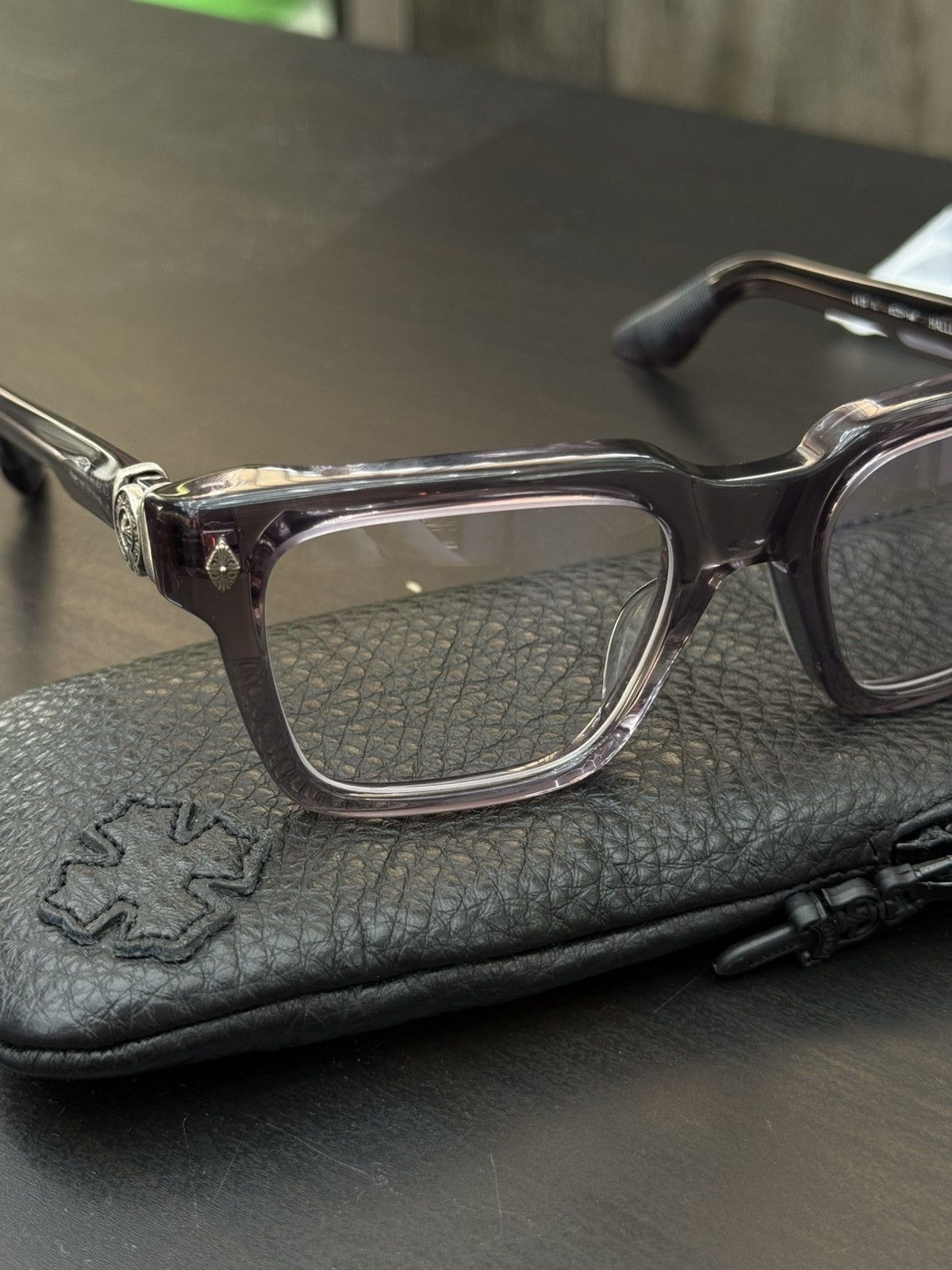 Chrome Hearts Chrome Hearts Flint “Halllamanass” Clear Glasses (NEW) Size ONE SIZE - 6 Thumbnail
