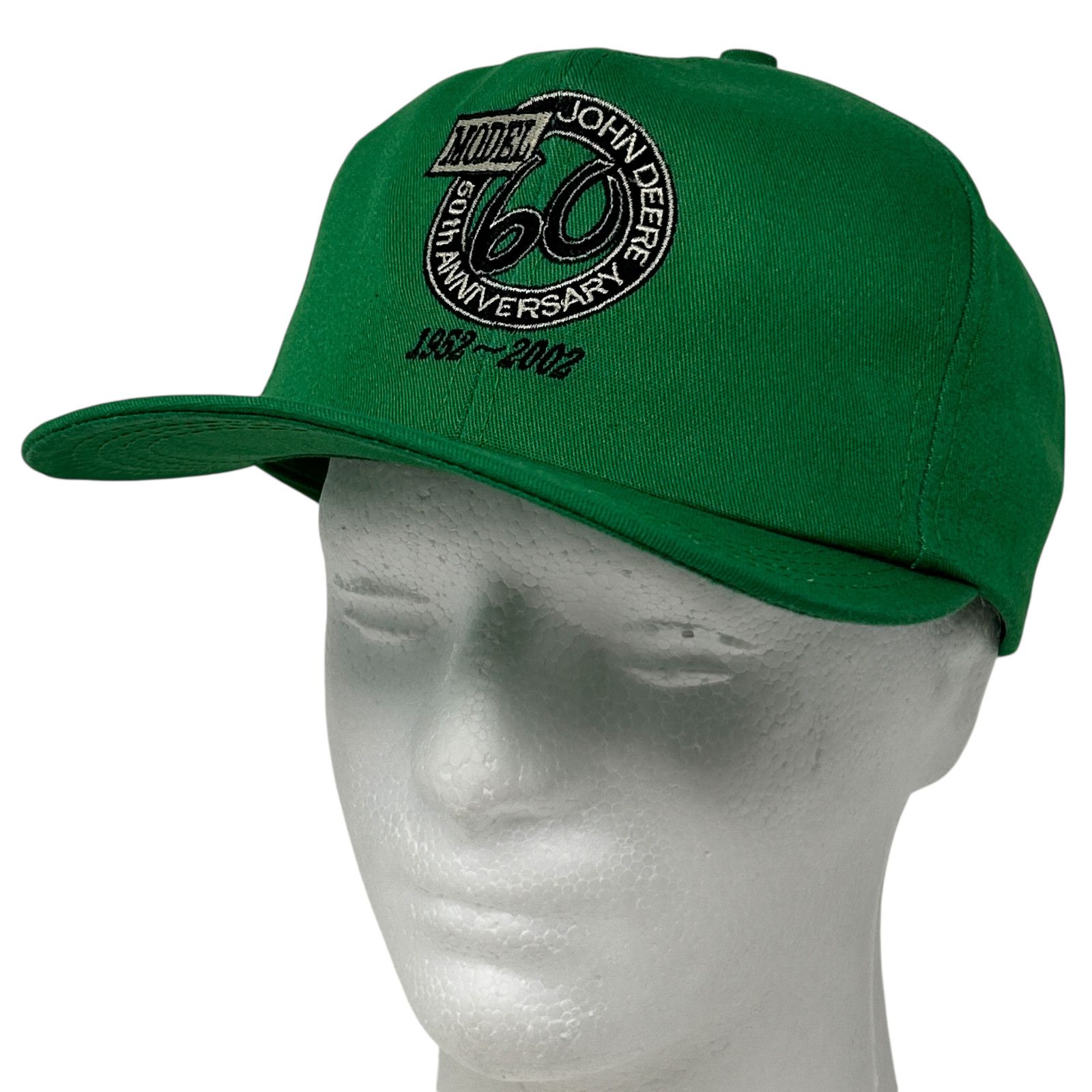 John Deere Vintage John Deere Model 60 Hat Cap Green Y2Ks Farmer Farm Size ONE SIZE - 1 Thumbnail