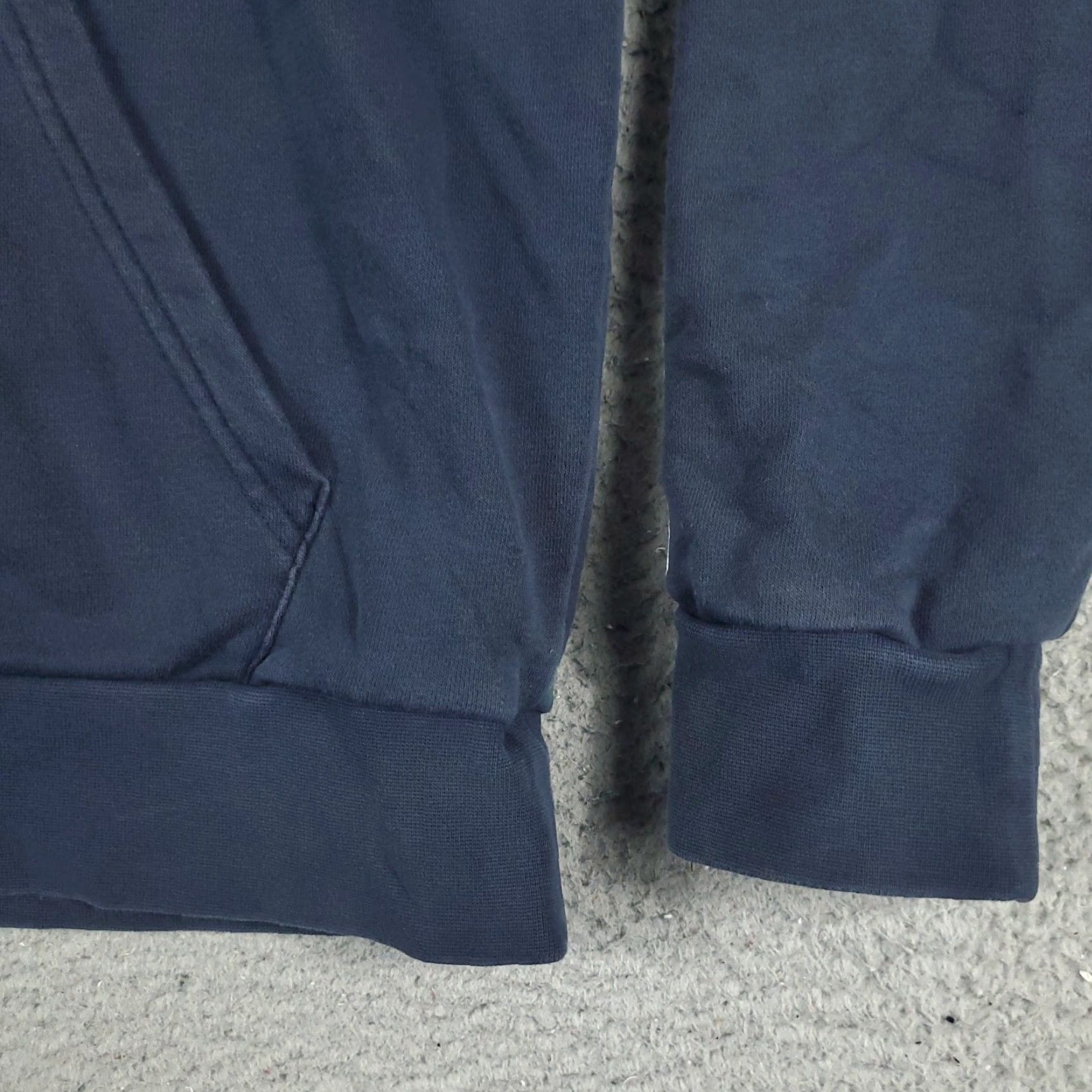 Adidas adidas Mens Hoodie Pullover Sweatshirt Blue Knit Cotton Blend Polyester Logo Mock Neck Long Sleeve Regular Size M Size US M / EU 48-50 / 2 - 4 Thumbnail
