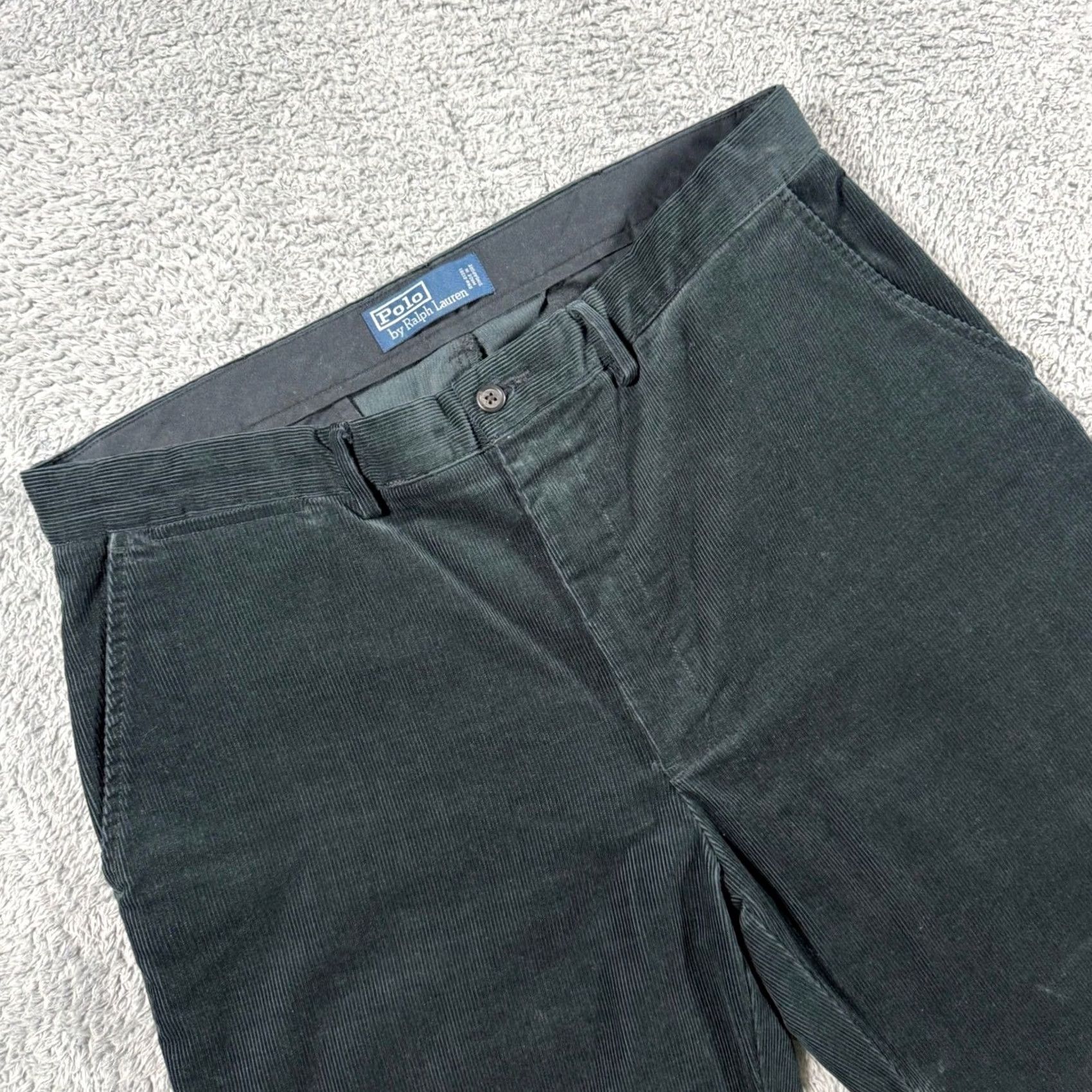 Polo Ralph Lauren VINTAGE Polo Ralph Lauren Corduroy Pants Mens 35x30 Green Trousers Baggy Wide L Size US S / EU 44-46 / 1 - 2 Thumbnail