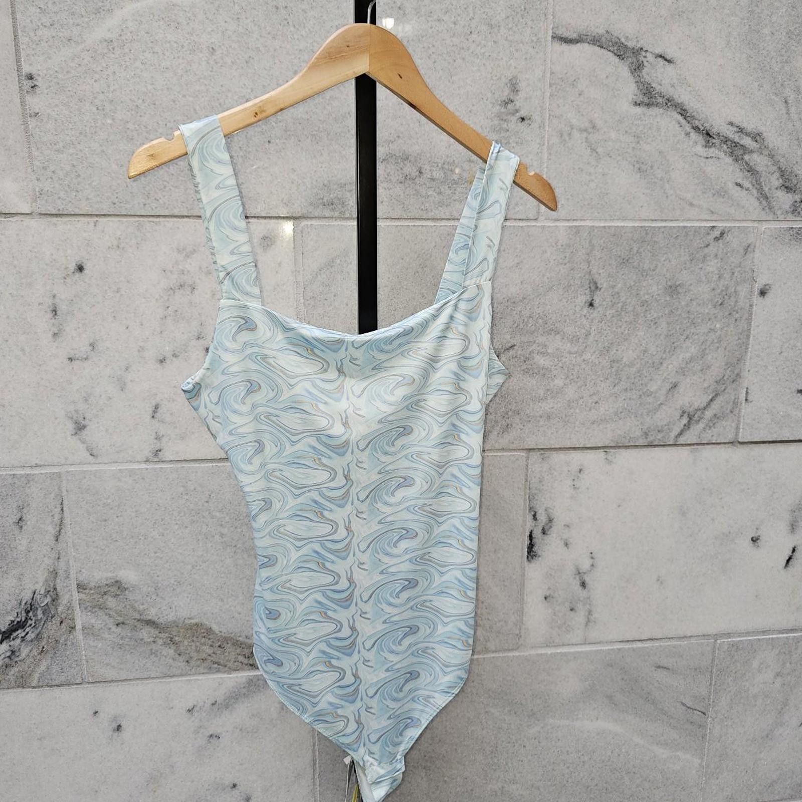 Other Women's Blue Boho Vibe Bodysuit Size ONE SIZE - 3 Thumbnail
