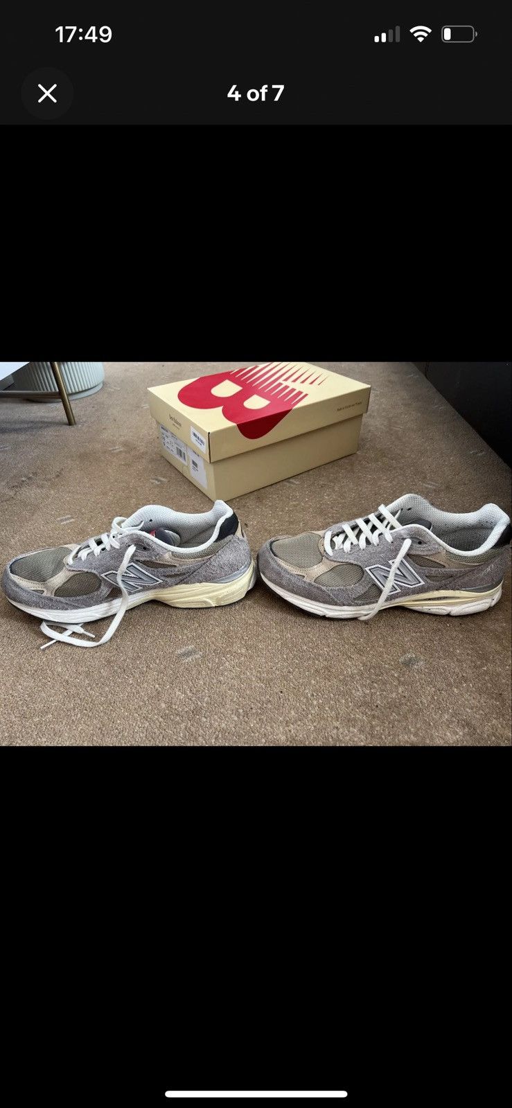New Balance New Balance 990v3 Trainers Grey Teddy Santos UK 9.5 Size US 9.5 / EU 42-43 - 4 Thumbnail