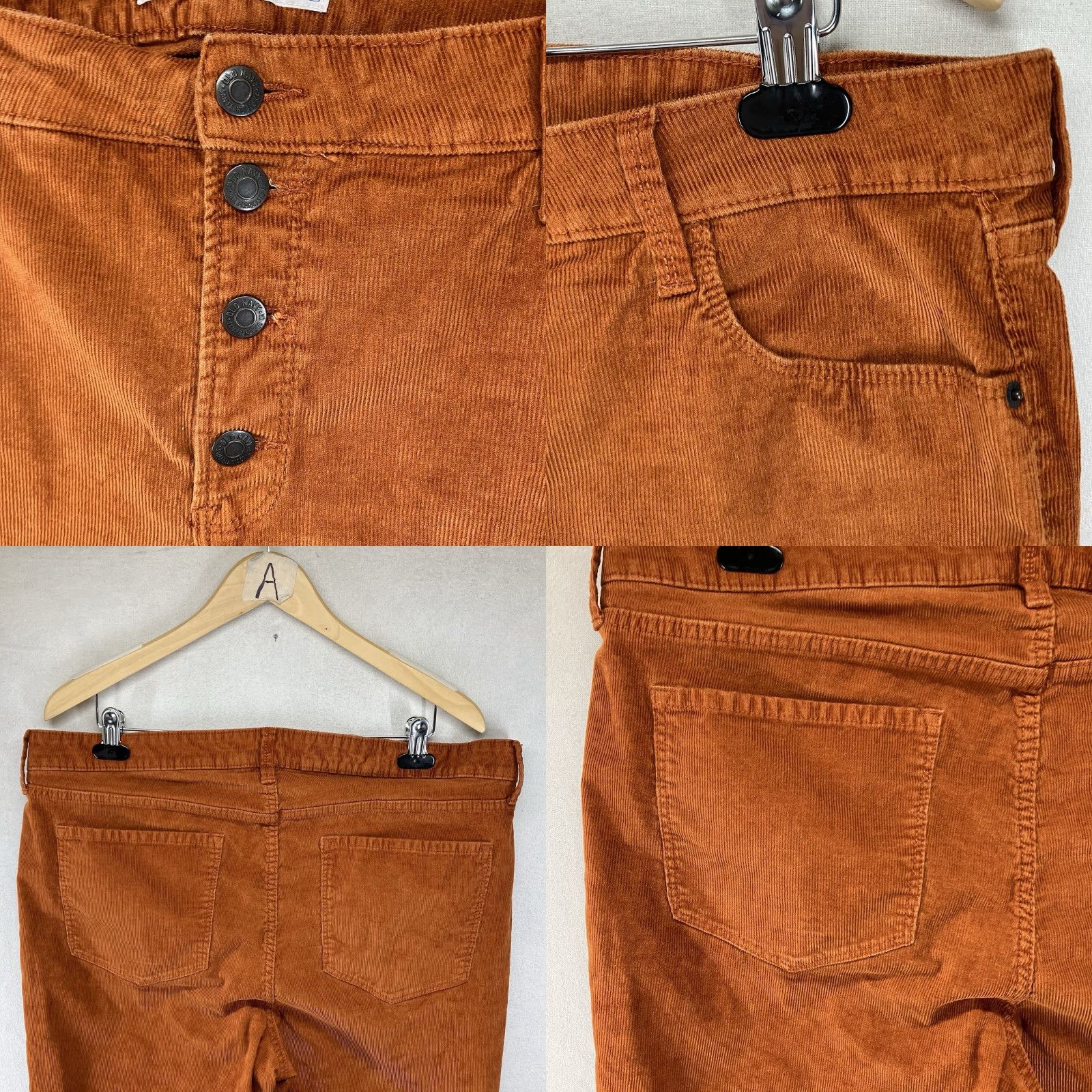 Old Navy Old Navy Rockstar Super Skinny Corduroy Pants 18 High Rise Slimming Fit Spice of Life Womens Size 40" / US 18 - 8 Thumbnail