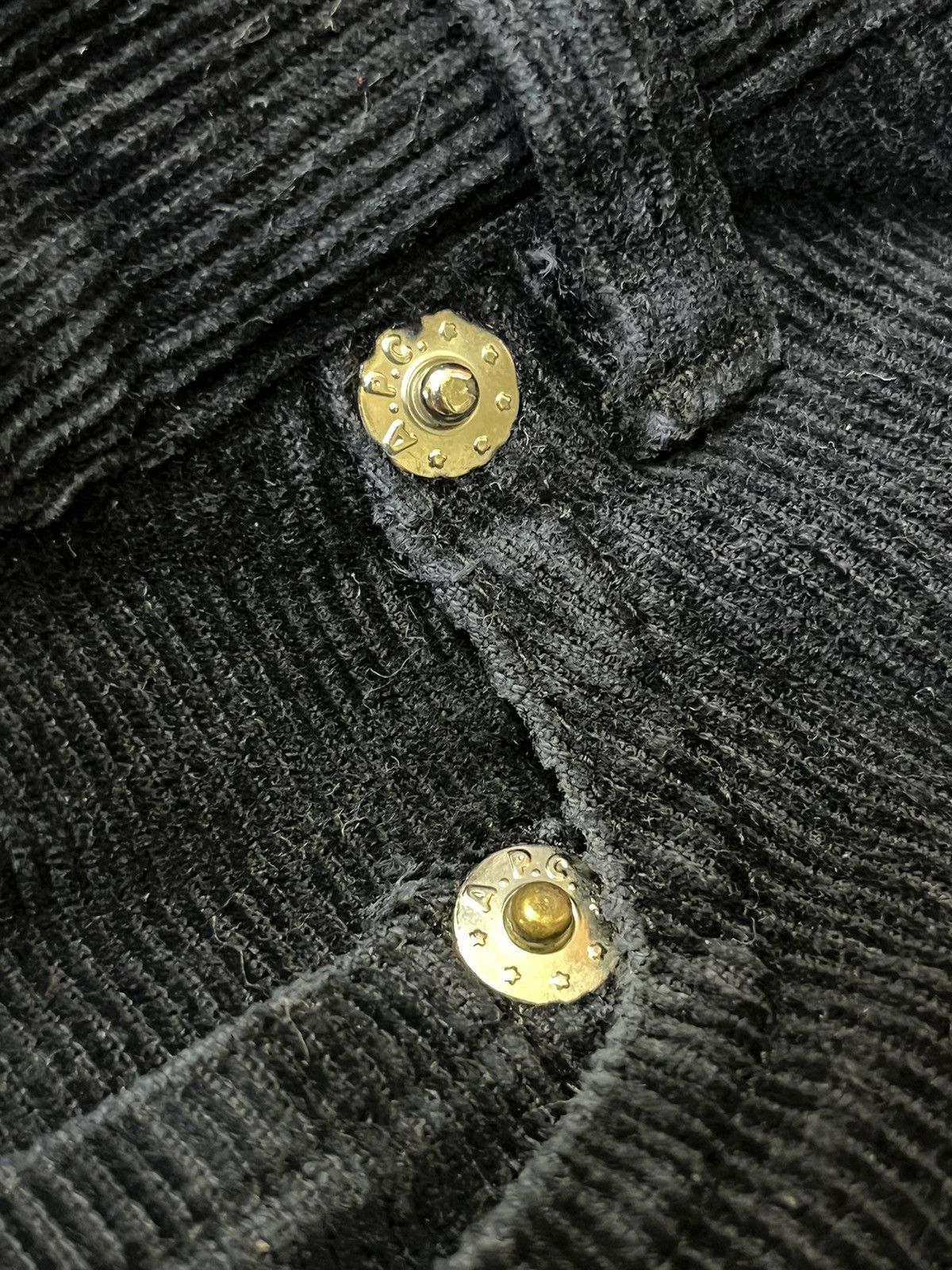 A.P.C. A.P.C RUE DE FLEURUS CORDUROY SUPER BLACK JEANS Size US 29 - 16 Thumbnail