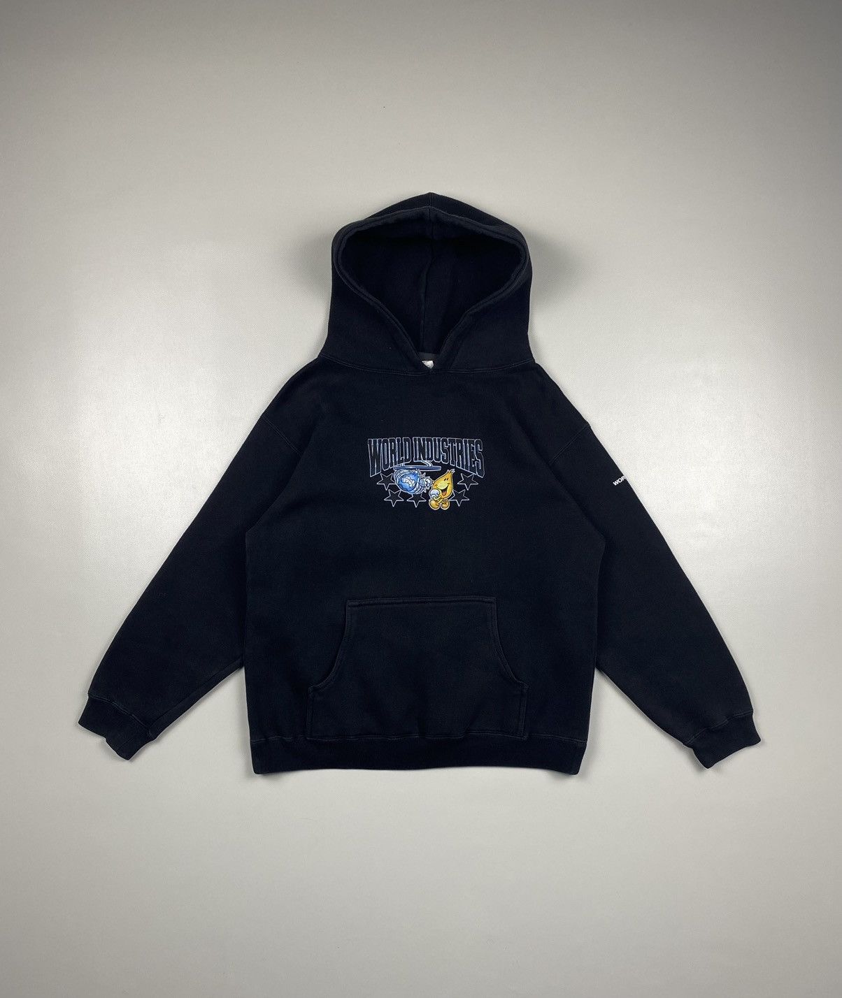 Vintage Vintage 90’s World Industries Skateboards Rare Hoodie Size S / US 4 / IT 40 - 2 Thumbnail