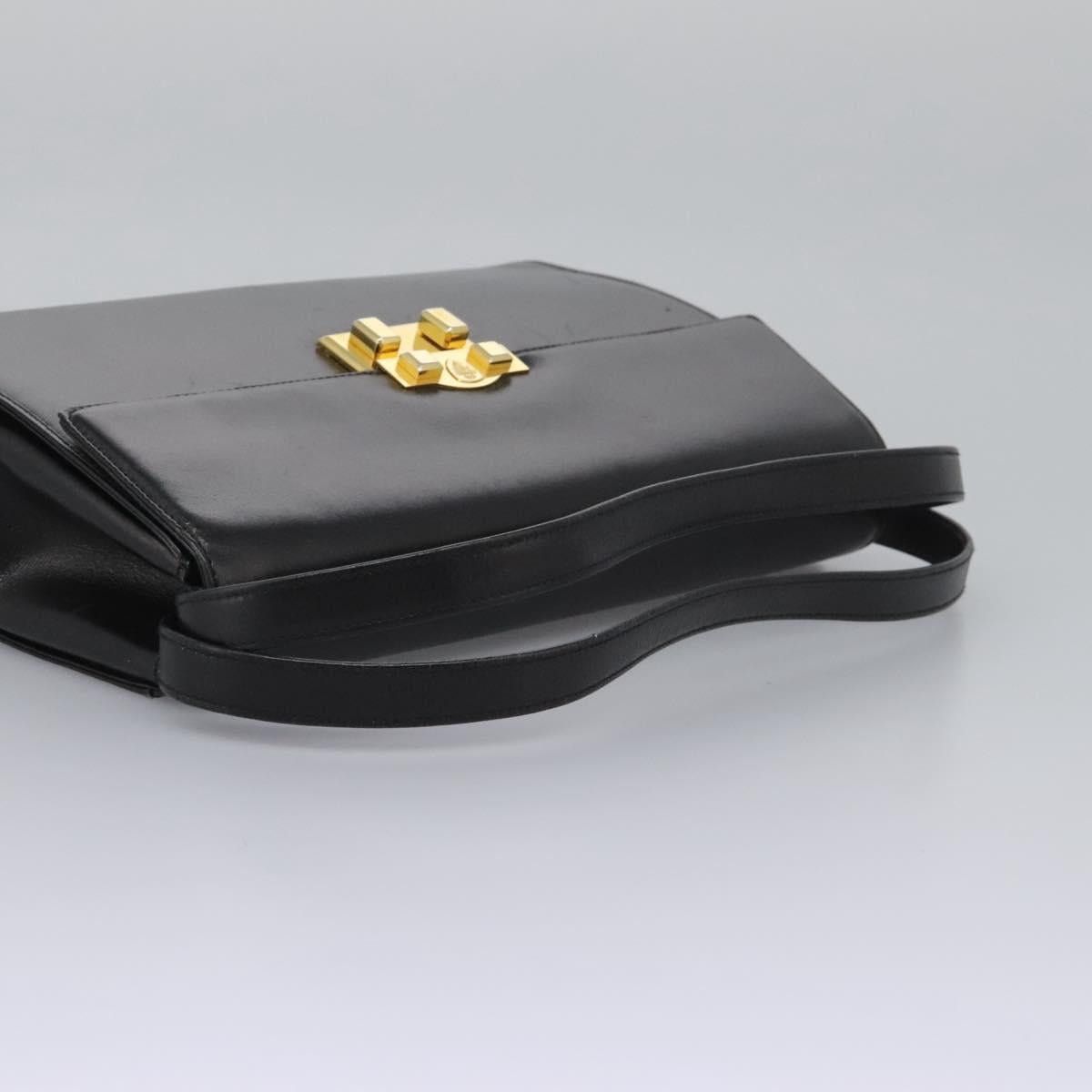Gucci GUCCI Hand Bag Leather Black Gold Size ONE SIZE - 7 Thumbnail
