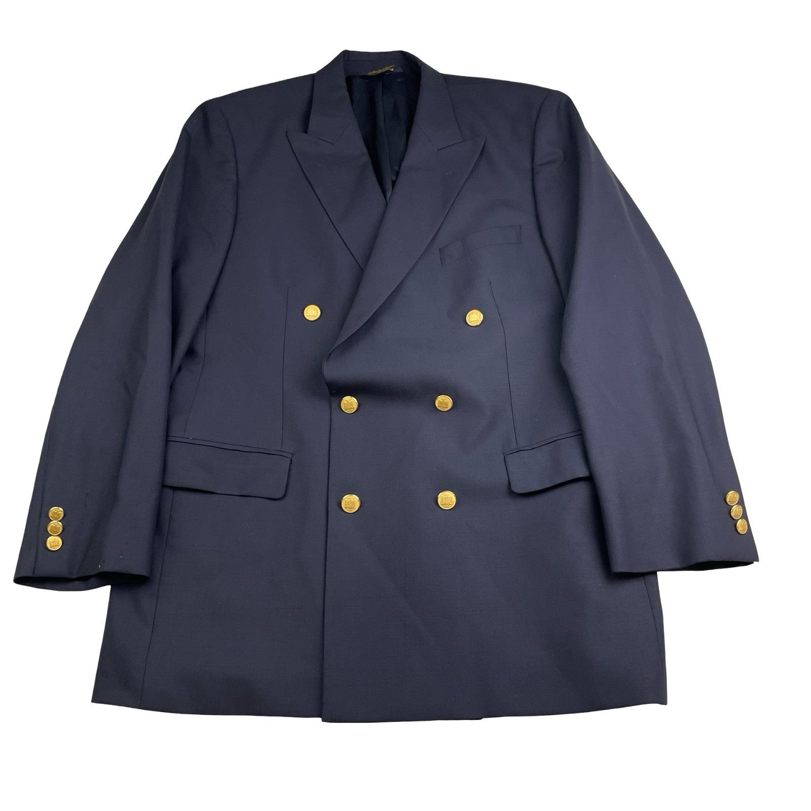 Brooks Brothers Brooks Brothers Men’s Brooksease Gold Buttons Double Breaste Size 44L - 2 Thumbnail