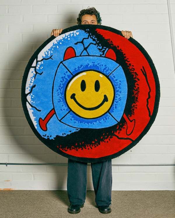image of Market Smiley Rug, Men's