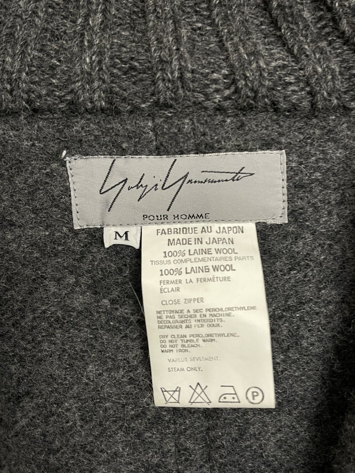 Japanese Brand × Vintage × Yohji Yamamoto Yohji Yamamoto Vintage 90’s Wool Jacket Japanese Rare Item Size US M / EU 48-50 / 2 - 9 Thumbnail