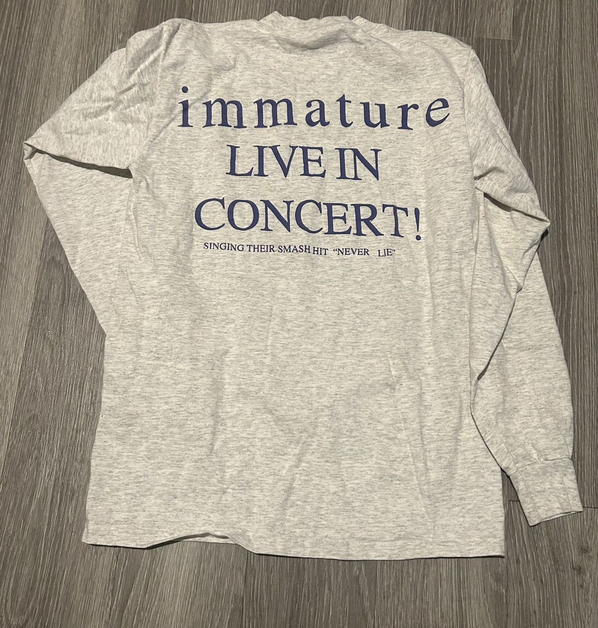 Vintage Vintage Immature “Live In Concert” r&b Rap Longsleeve Shirt Size US M / EU 48-50 / 2 - 4 Thumbnail